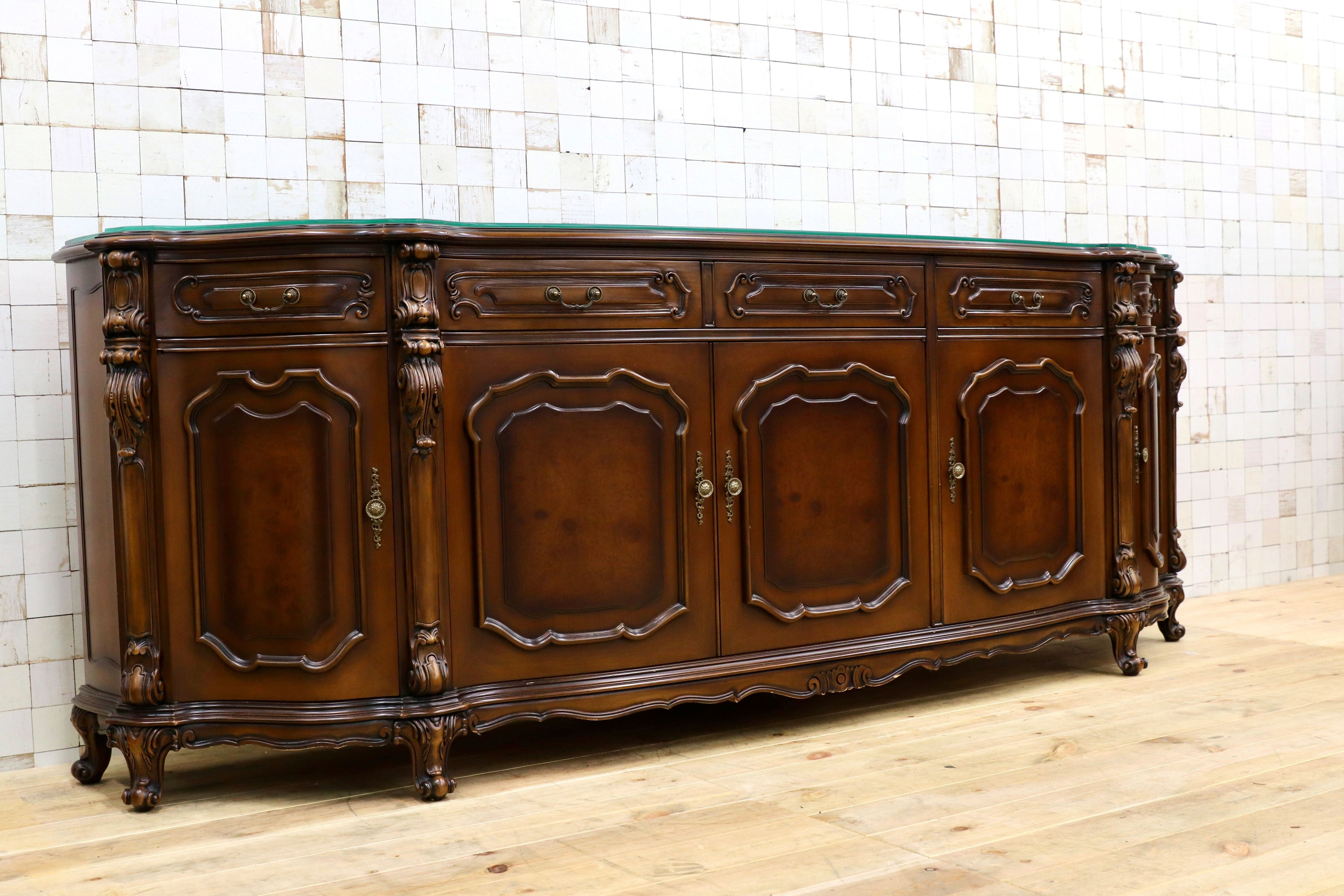 GMIO30○domani / ドマーニ ルイXV ルイ15世 サイドボード リビングボード カリモク最高峰 クラシック 定価約215万 ※発送不可