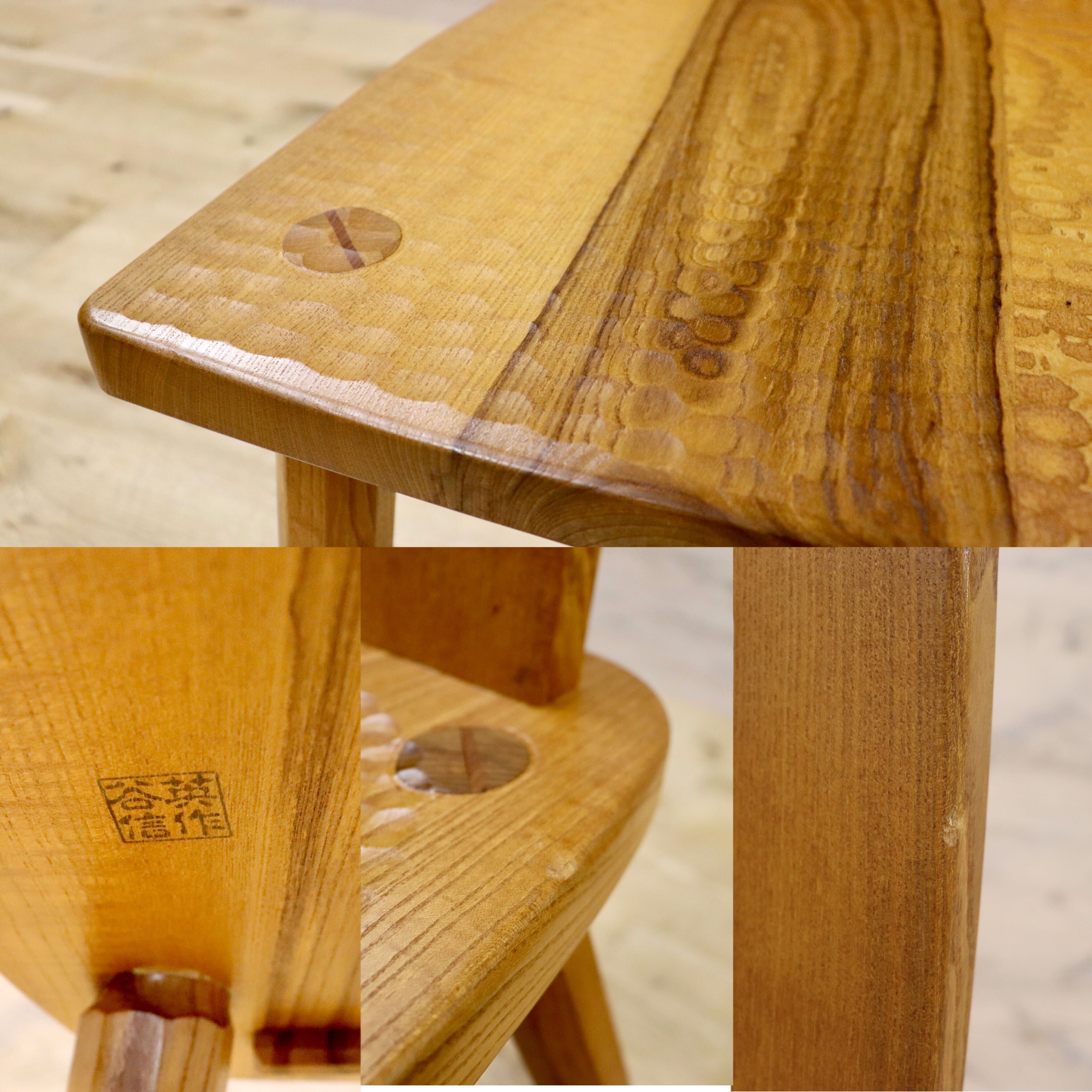 GMHS184B○谷材木店 谷信英 ダイニングチェア アームレスチェア 天然木 無垢 ナチュラル カントリー 工房家具 2脚セット