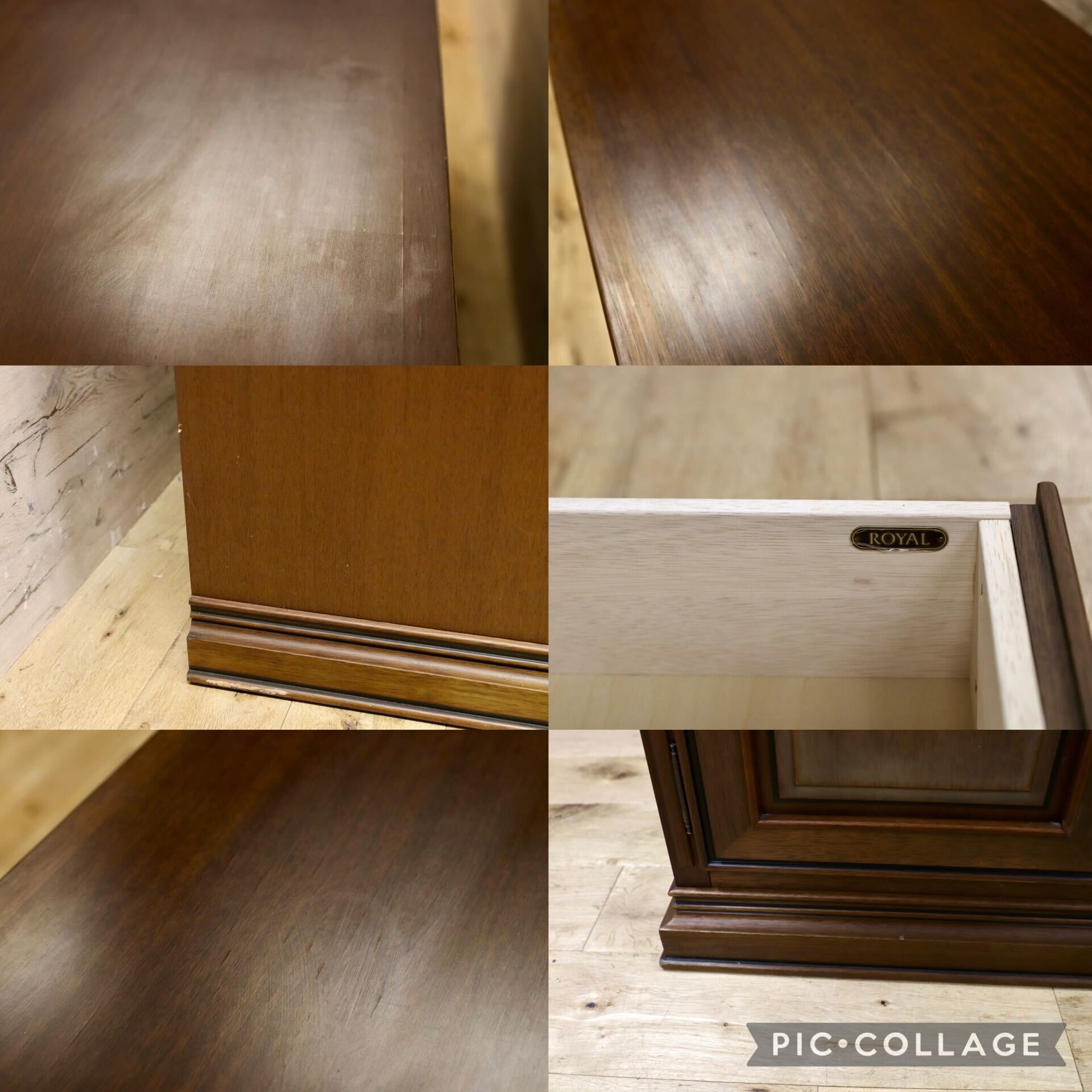 GMIK757○maruni / マルニ 地中海 サイドボード リビングボード161 収納家具 キュリオ クラシック 定価約55万