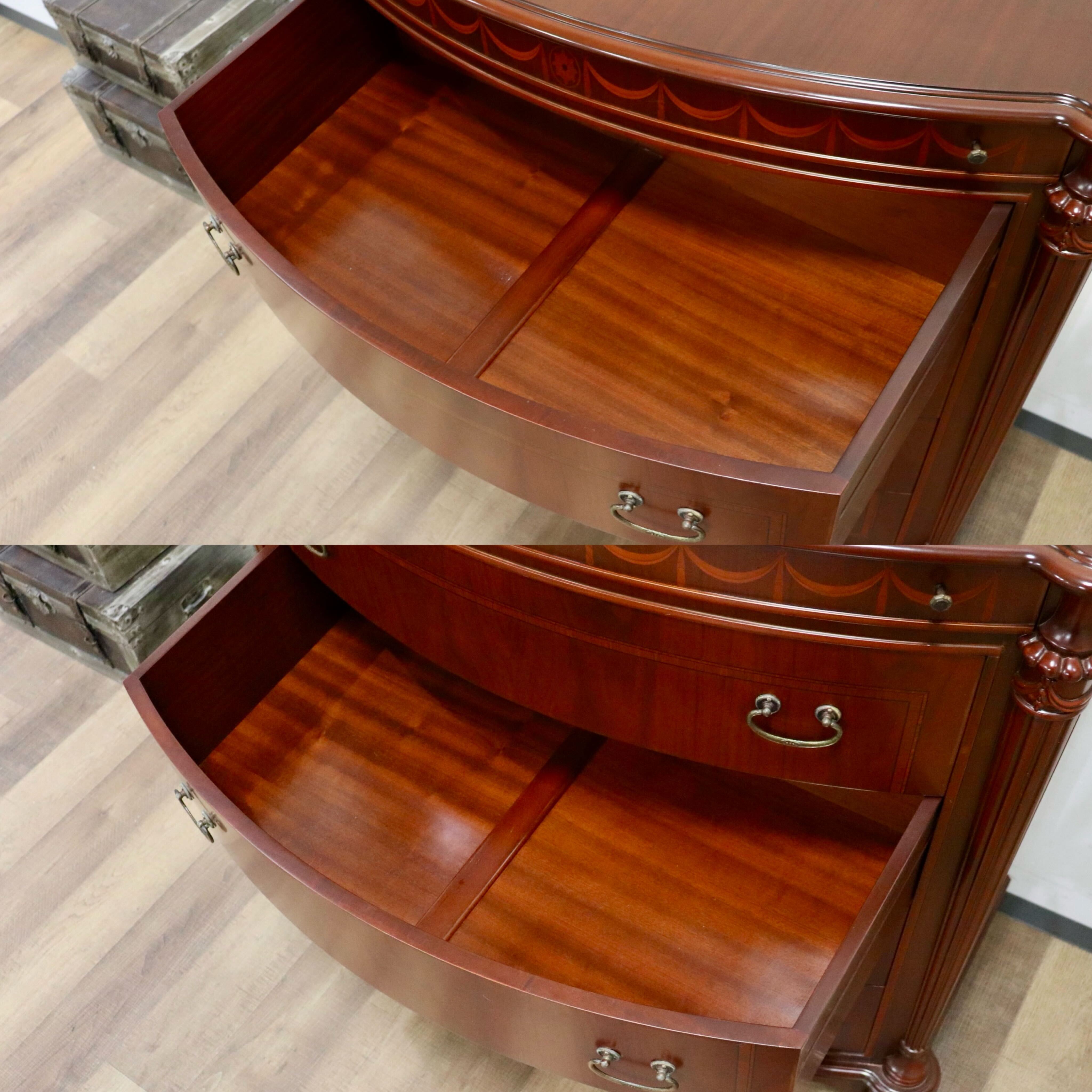 GMIS3○西洋 アンティーク イタリア 象嵌細工 5段チェスト 整理箪笥 洋服タンス 収納家具 彫刻 ヨーロピアン クラシック ヴィンテージ