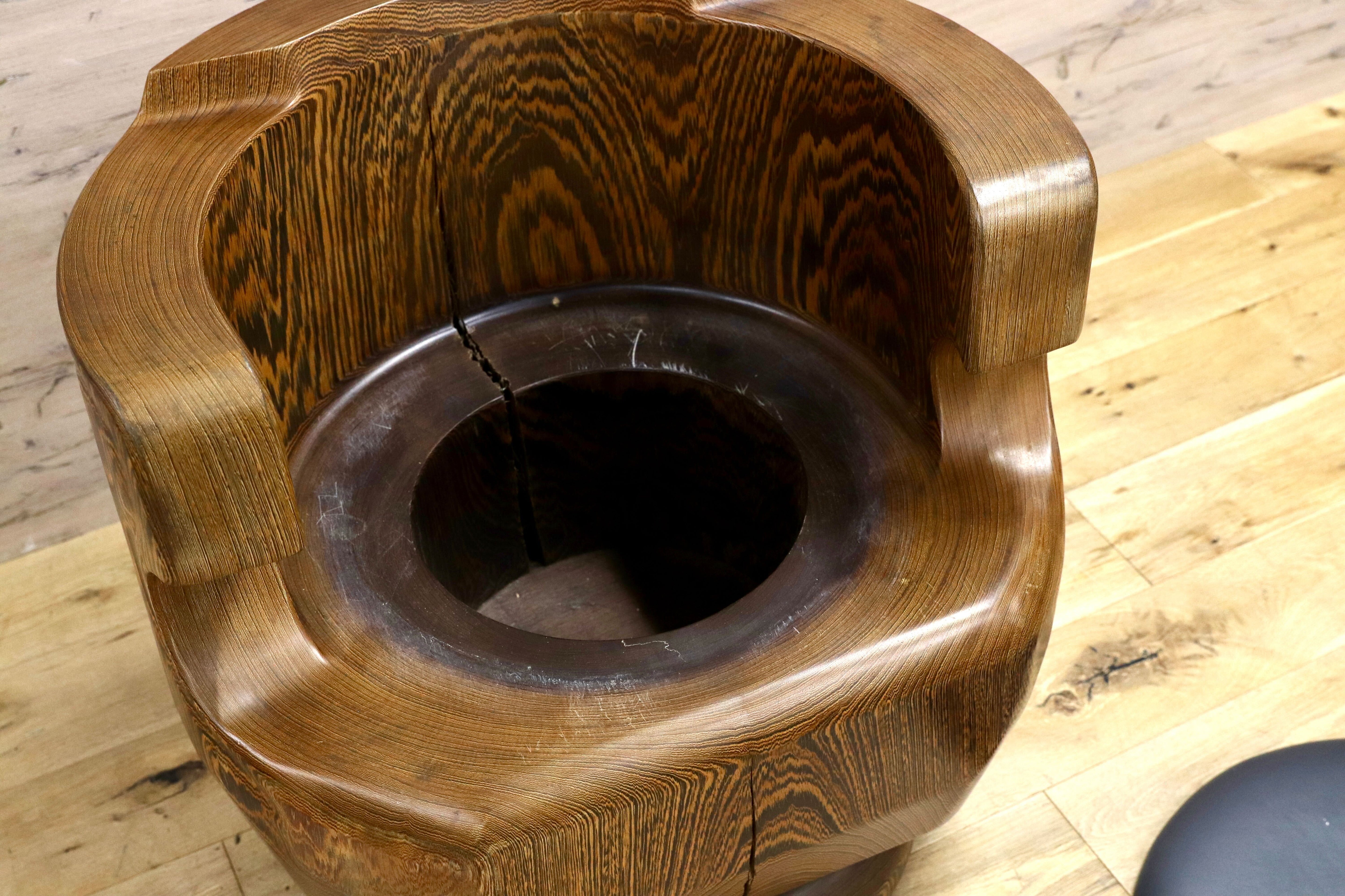 GMIH275A○鉄刀木 タガヤサン 大臣椅子 回転椅子 無垢材 応接 ラウンジ 和室 座敷 アンティーク