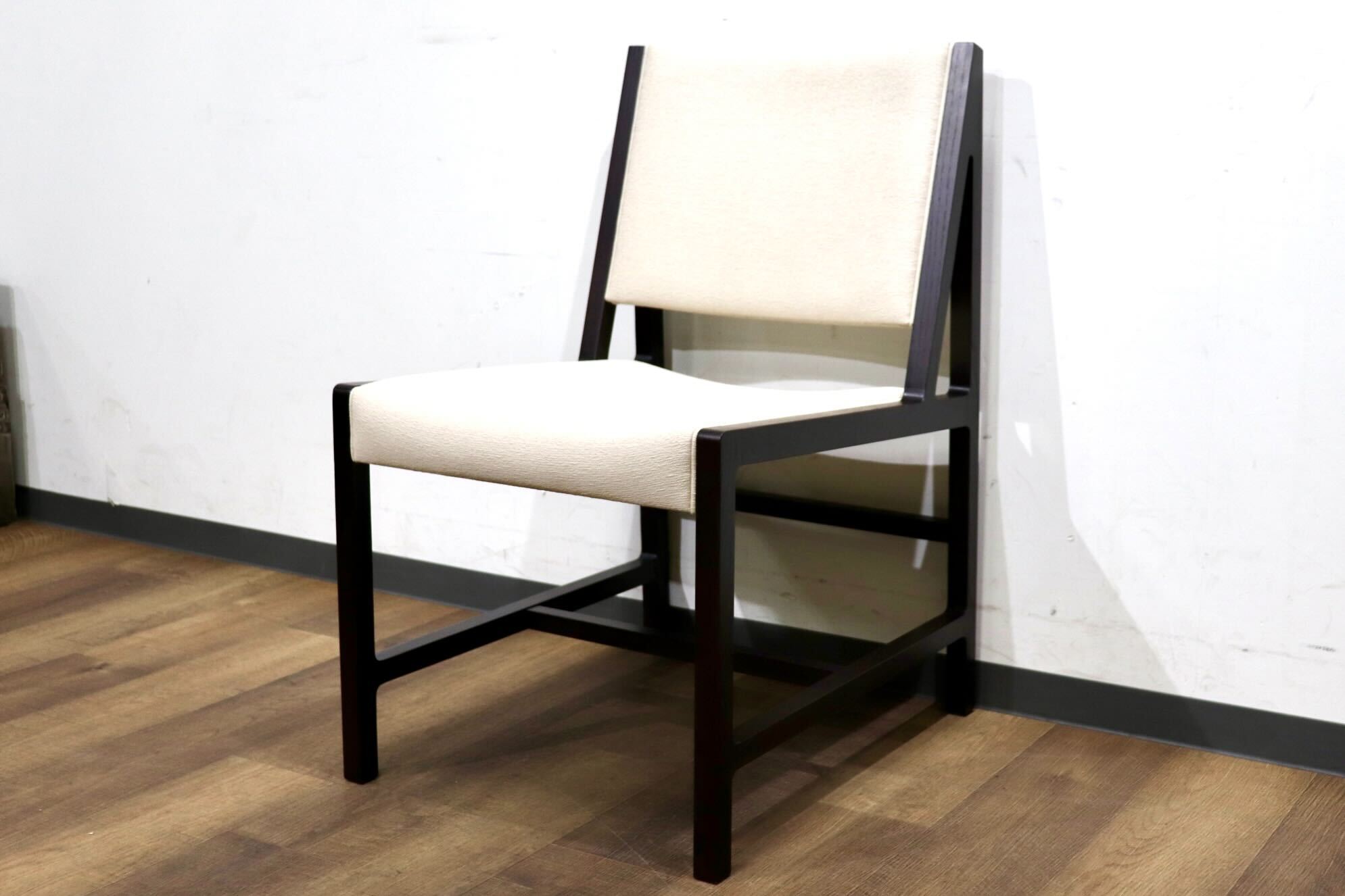 GMHN292A○ROCKSTONE / ロックストーン PM135 BOWSEN サイドチェア ダイニングチェア 椅子 ファブリック アッシュ材 定価 約8.3万 展示品