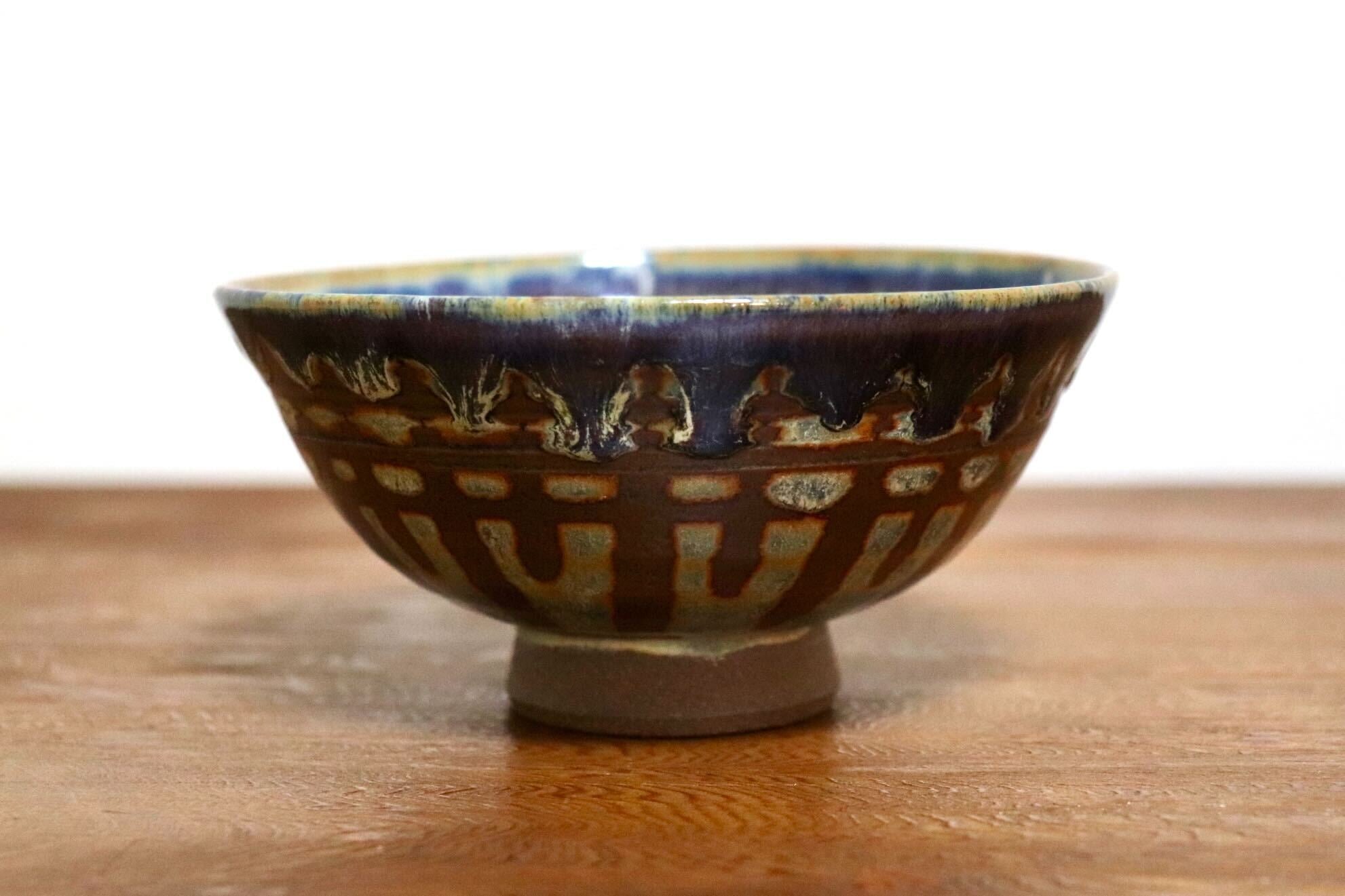 GMIO464A○千代市陶房 清水千代市 丹波焼 ごはん茶碗 陶器 丹波篠山 伝統工芸 未使用