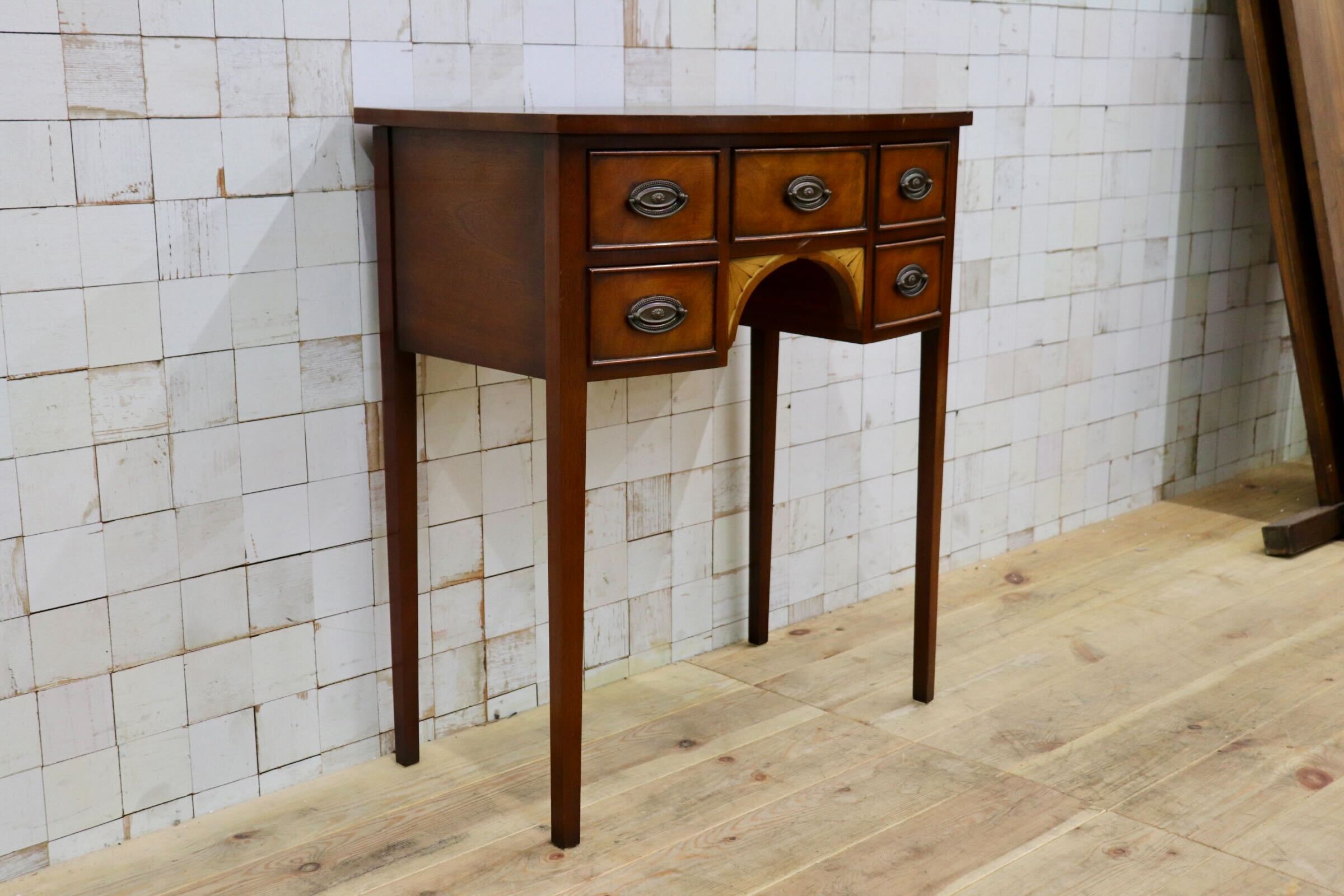 GMIK874〇Charles Barr / チャールズ・バー イギリス アンティーク サイドテーブル 収納 英国 クラシック 木製 机 デスク 飾り台