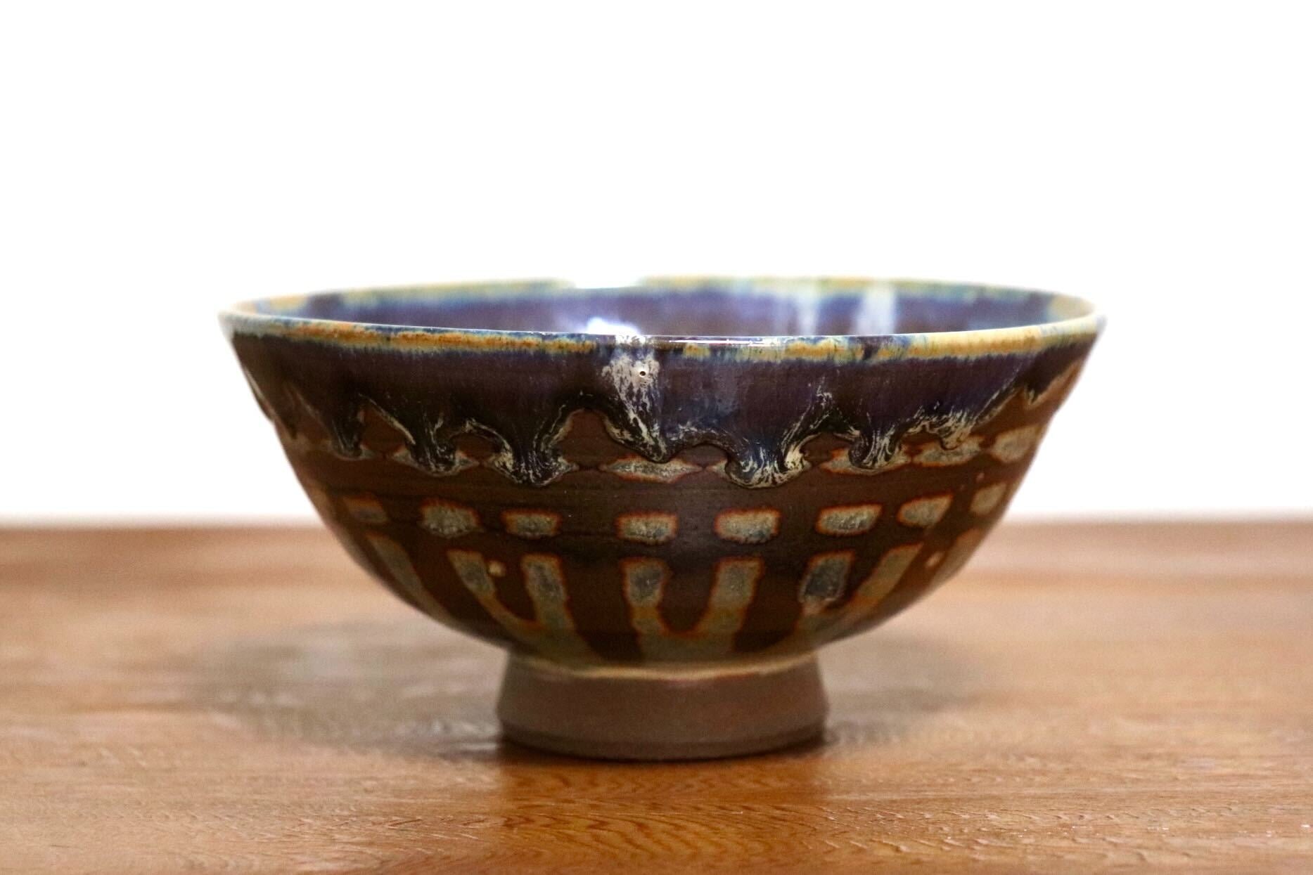 GMIO464A○千代市陶房 清水千代市 丹波焼 ごはん茶碗 陶器 丹波篠山 伝統工芸 未使用