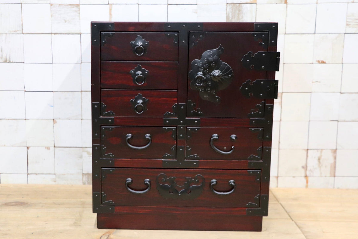 GMJS361A〇和箪笥 小箪笥 金具装飾 和家具 収納家具 古民家 和モダン