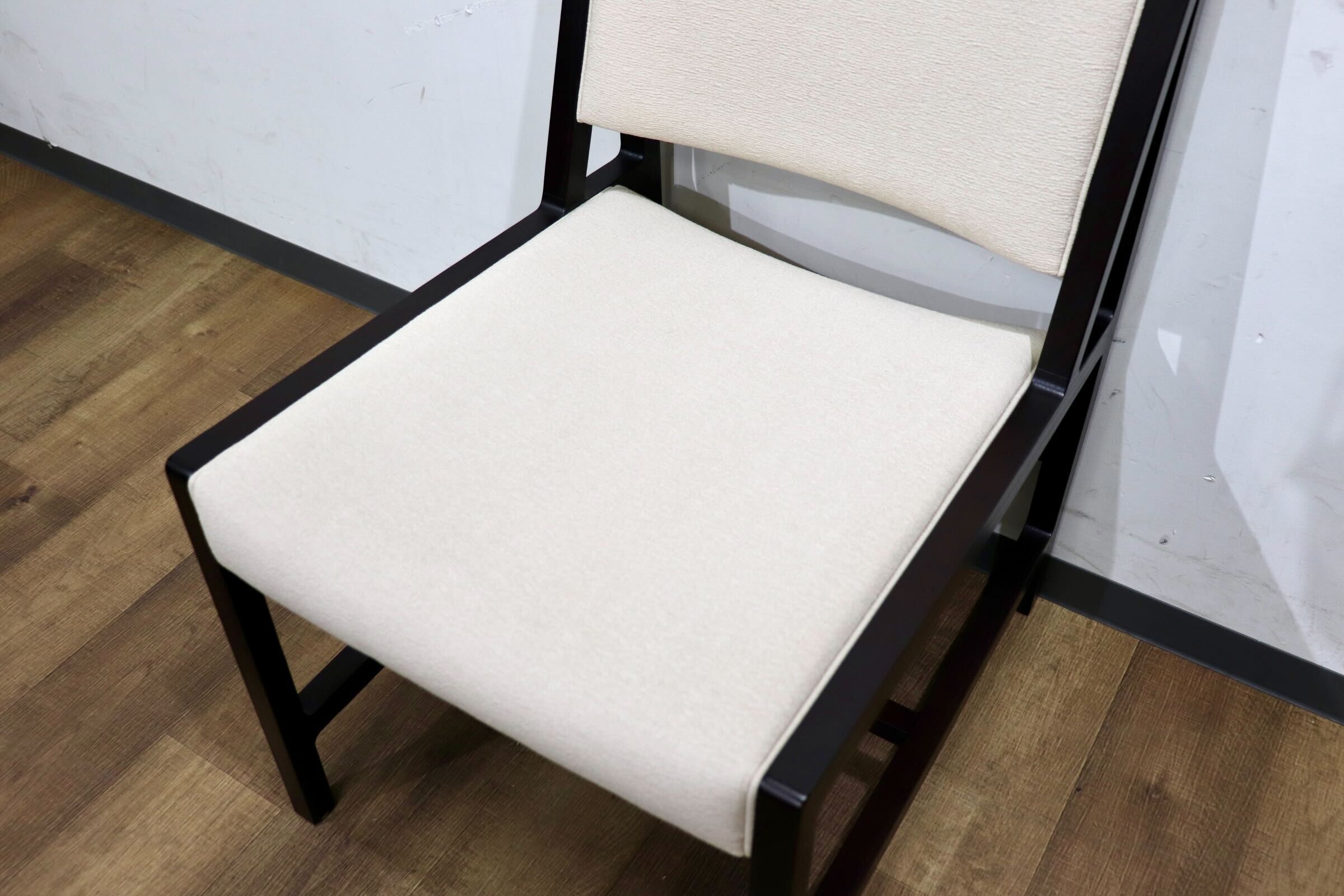 GMHN292B○ROCKSTONE / ロックストーン PM135 BOWSEN サイドチェア ダイニングチェア 椅子 ファブリック アッシュ材 定価 約8.3万 展示品