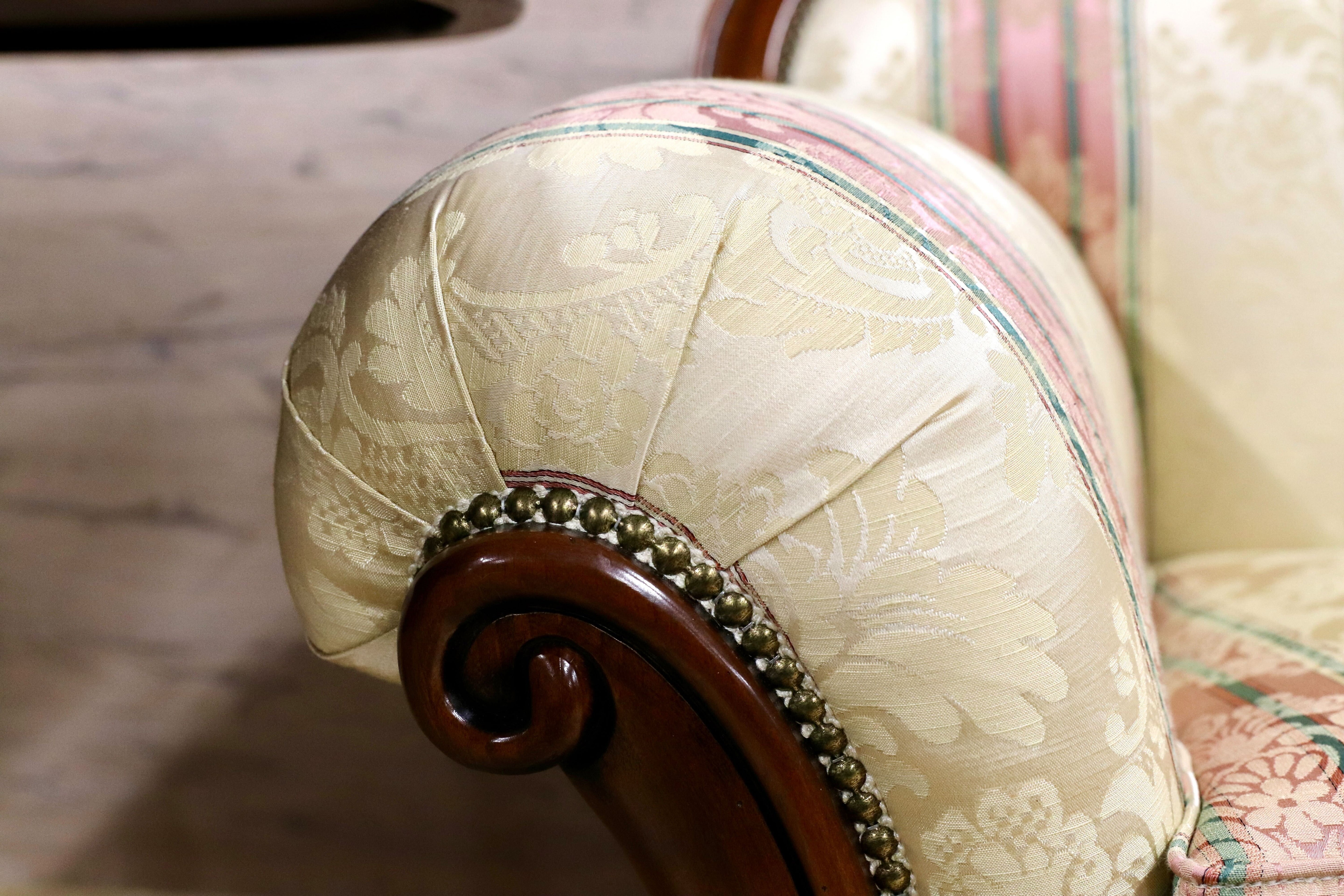 GMIK568○morello gianpaolo / モレロ・ジャンパウロ 3人掛けソファ トリプルソファ イタリア製 ロココ調 姫家具 エレガント 展示品