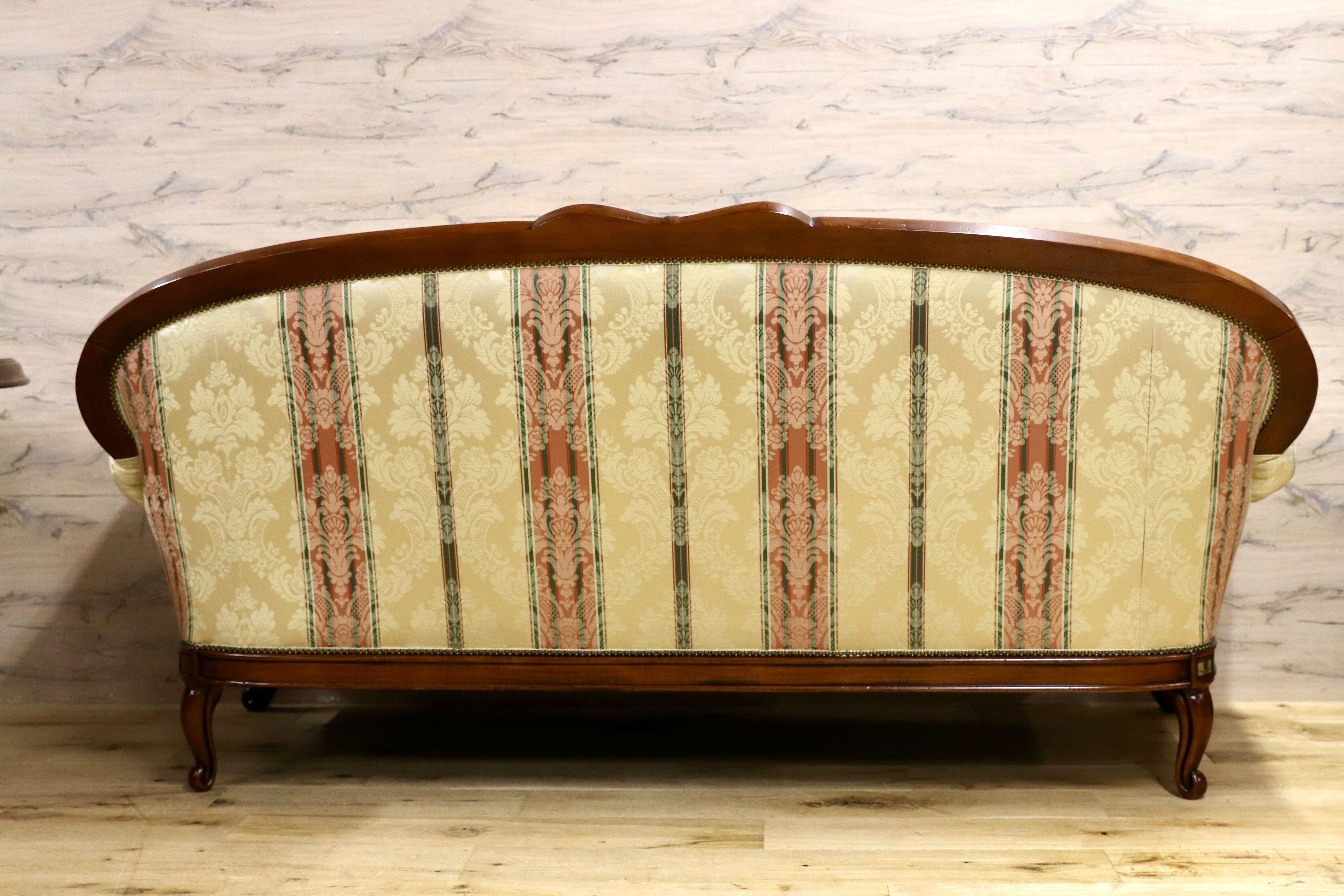 GMIK568○morello gianpaolo / モレロ・ジャンパウロ 3人掛けソファ トリプルソファ イタリア製 ロココ調 姫家具 エレガント 展示品