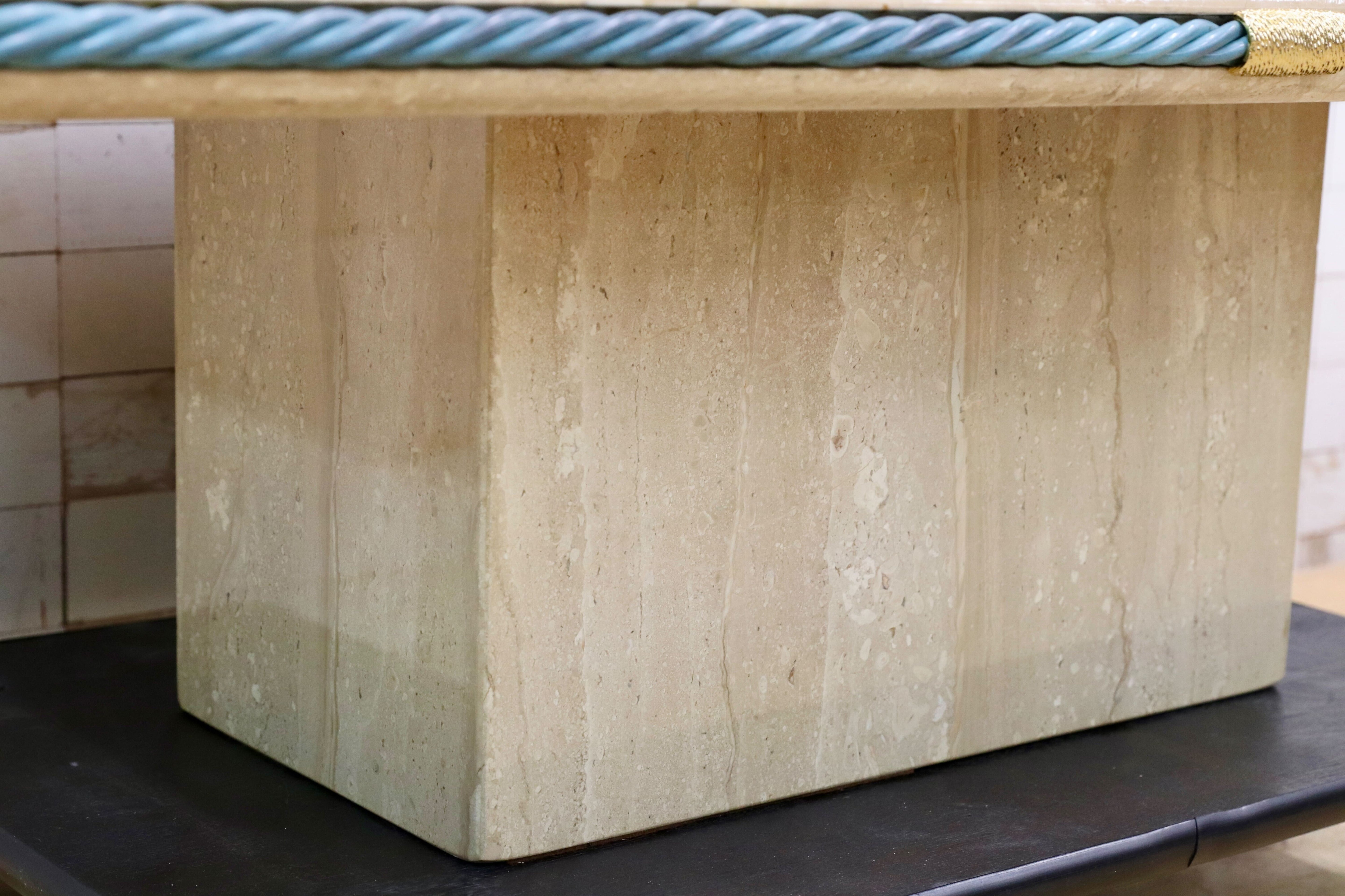 GMIO33○イタリア製 大理石 センターテーブル リビングテーブル クラシック エレガント ユーロカーサ ※発送不可