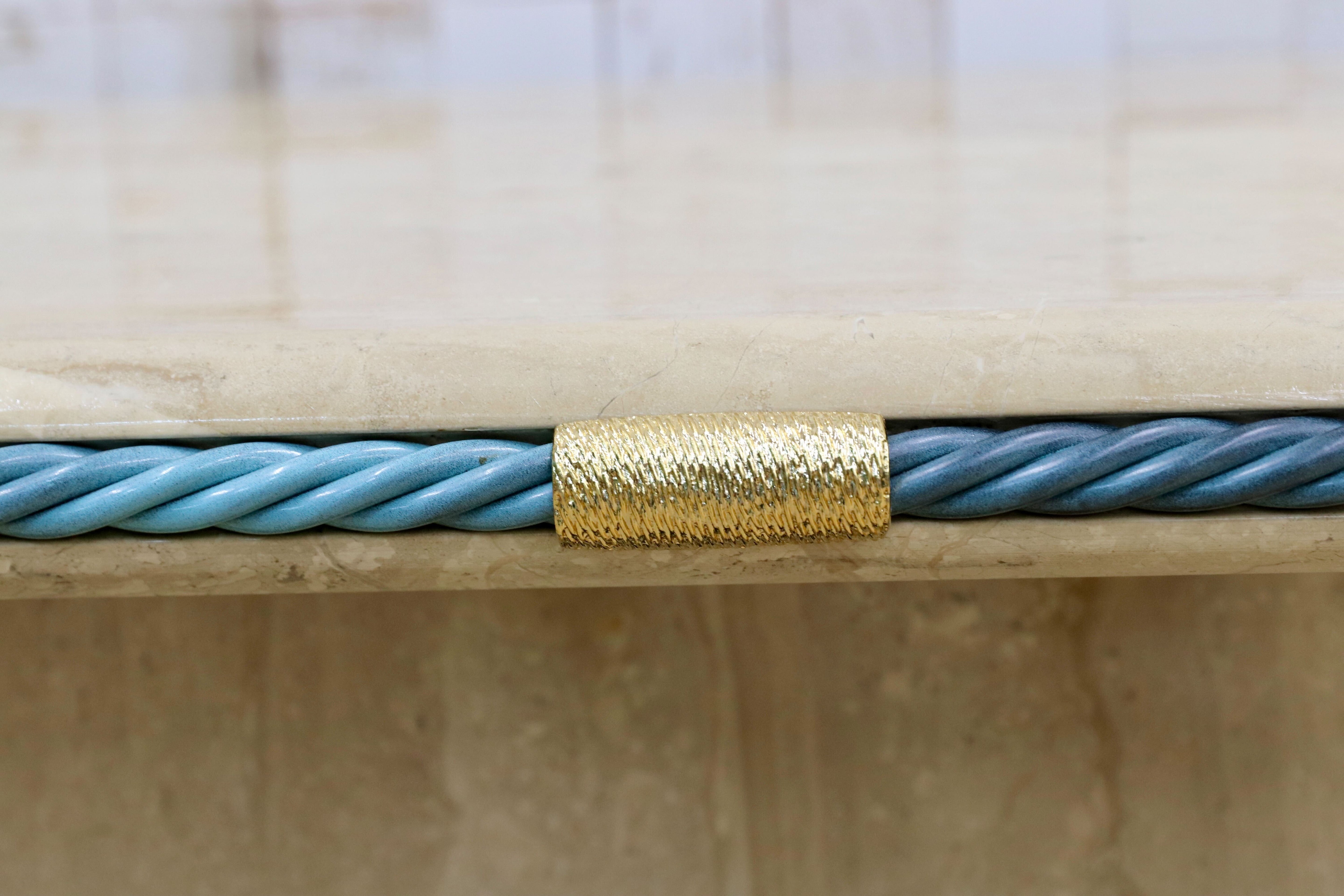 GMIO33○イタリア製 大理石 センターテーブル リビングテーブル クラシック エレガント ユーロカーサ ※発送不可