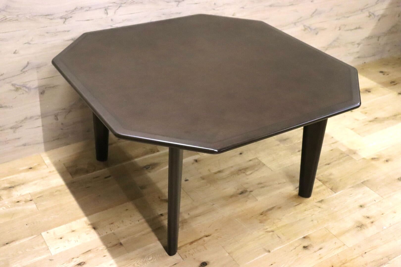 GMFH436○冨士ファニチア / FUJI FURNITURE ダイニングテーブル 食卓テーブル 作業台 八角 R2270C 食卓机 モダン ダークブラウン 国産家具