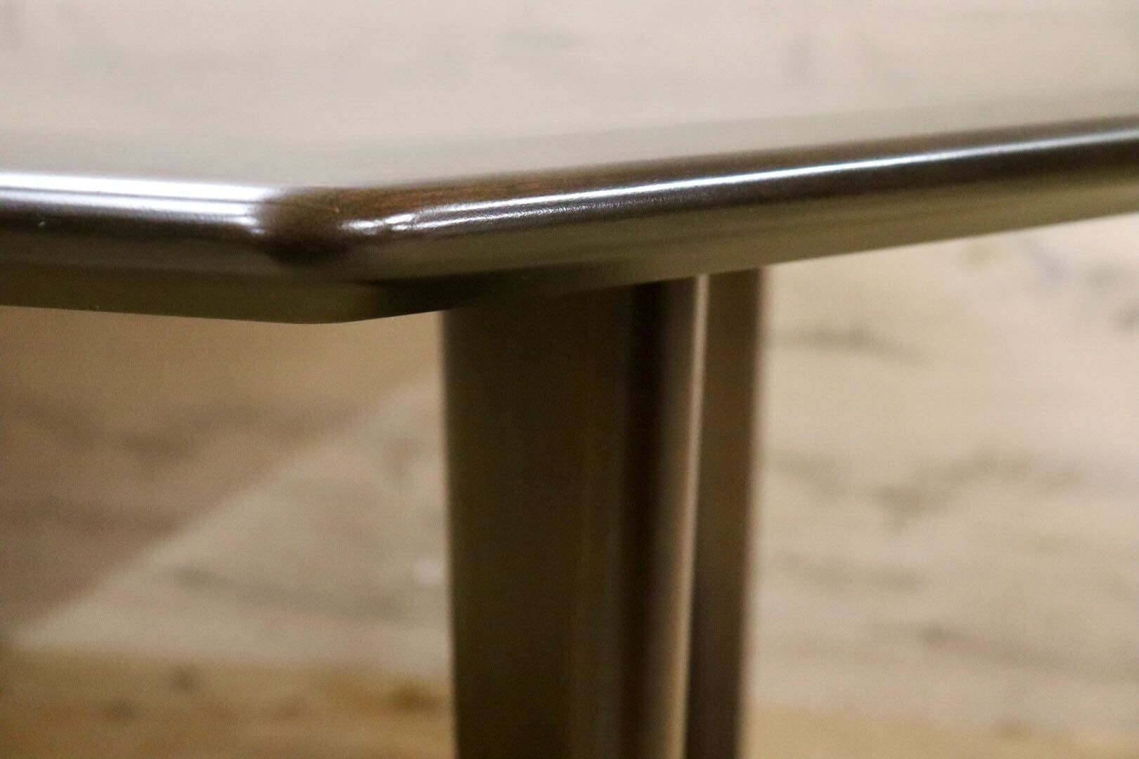 GMFH436○冨士ファニチア / FUJI FURNITURE ダイニングテーブル 食卓テーブル 作業台 八角 R2270C 食卓机 モダン ダークブラウン 国産家具