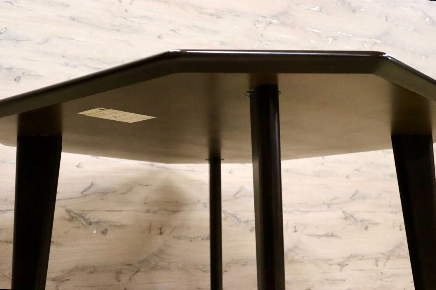 GMFH436○冨士ファニチア / FUJI FURNITURE ダイニングテーブル 食卓テーブル 作業台 八角 R2270C 食卓机 モダン ダークブラウン 国産家具