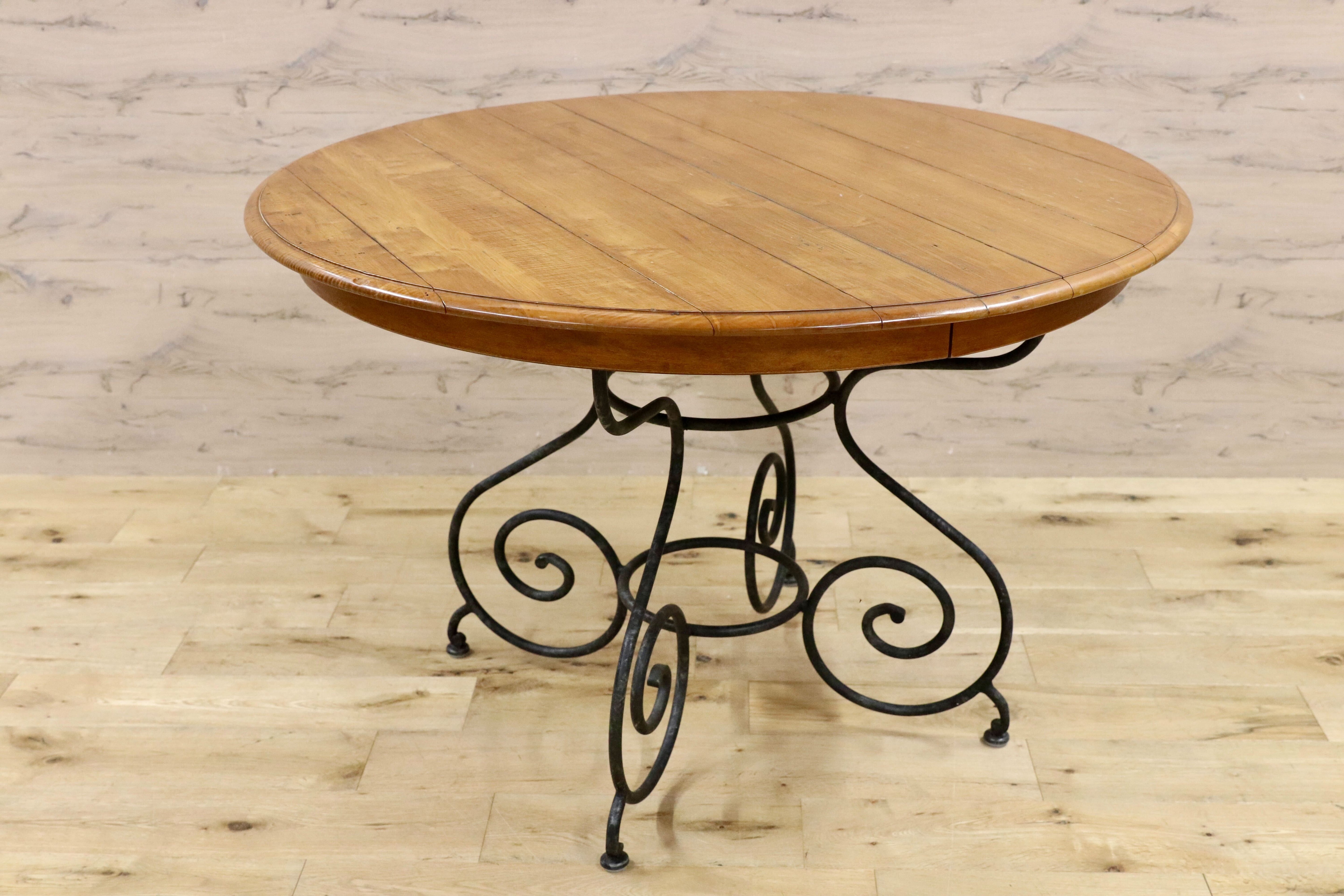 GMIK82○ETHAN ALLEN / イーセンアーレン ダイニングテーブル 食卓テーブル アメリカ ヴィンテージ クラシック IDC大塚家具 ラウンド