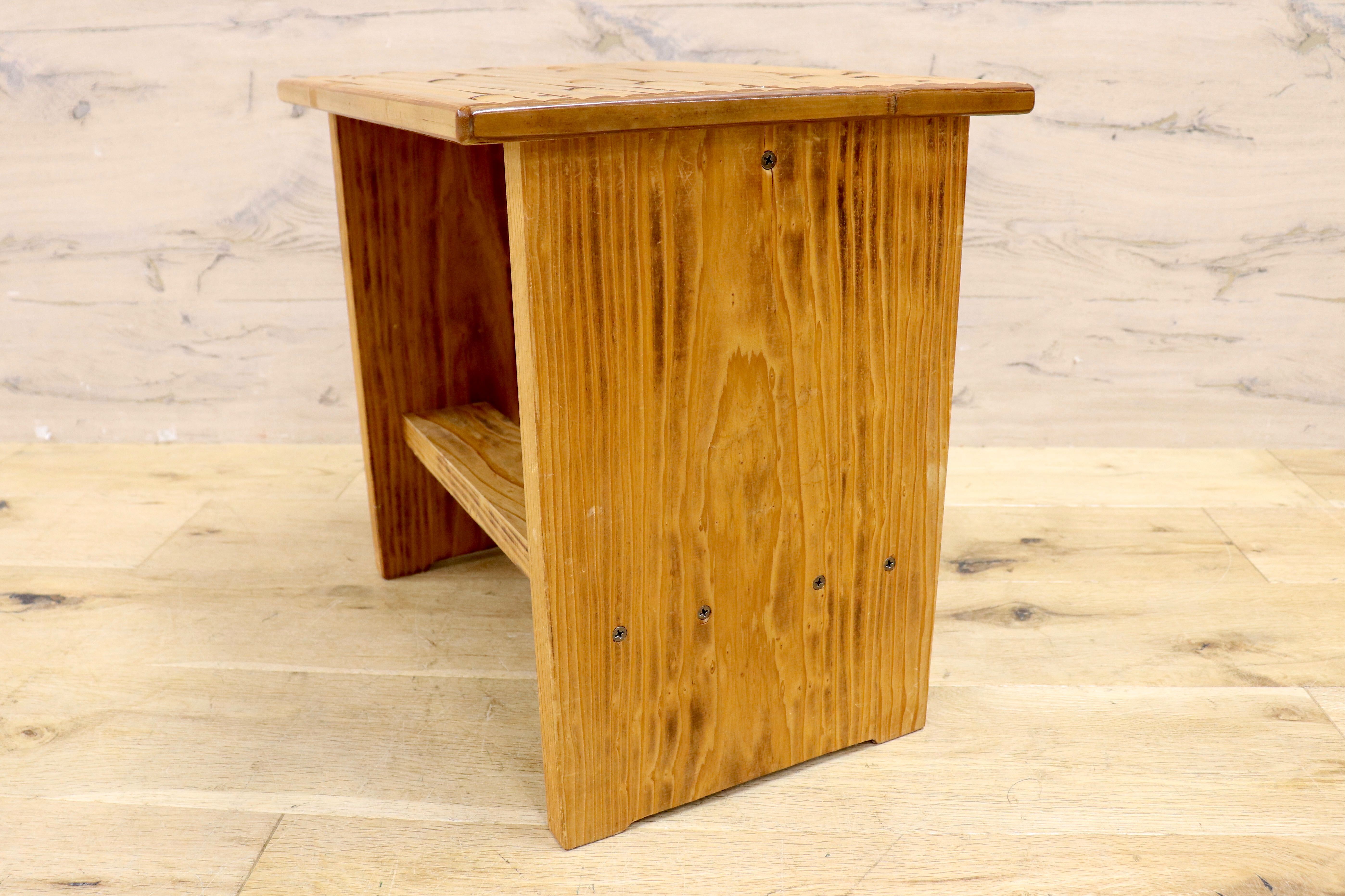 GMIK53A○梅里竹芸 Umezato Bamboo Craft 竹家具 スツール 椅子 踏み台 工芸品 バンブー 宮崎 高級 健康椅子
