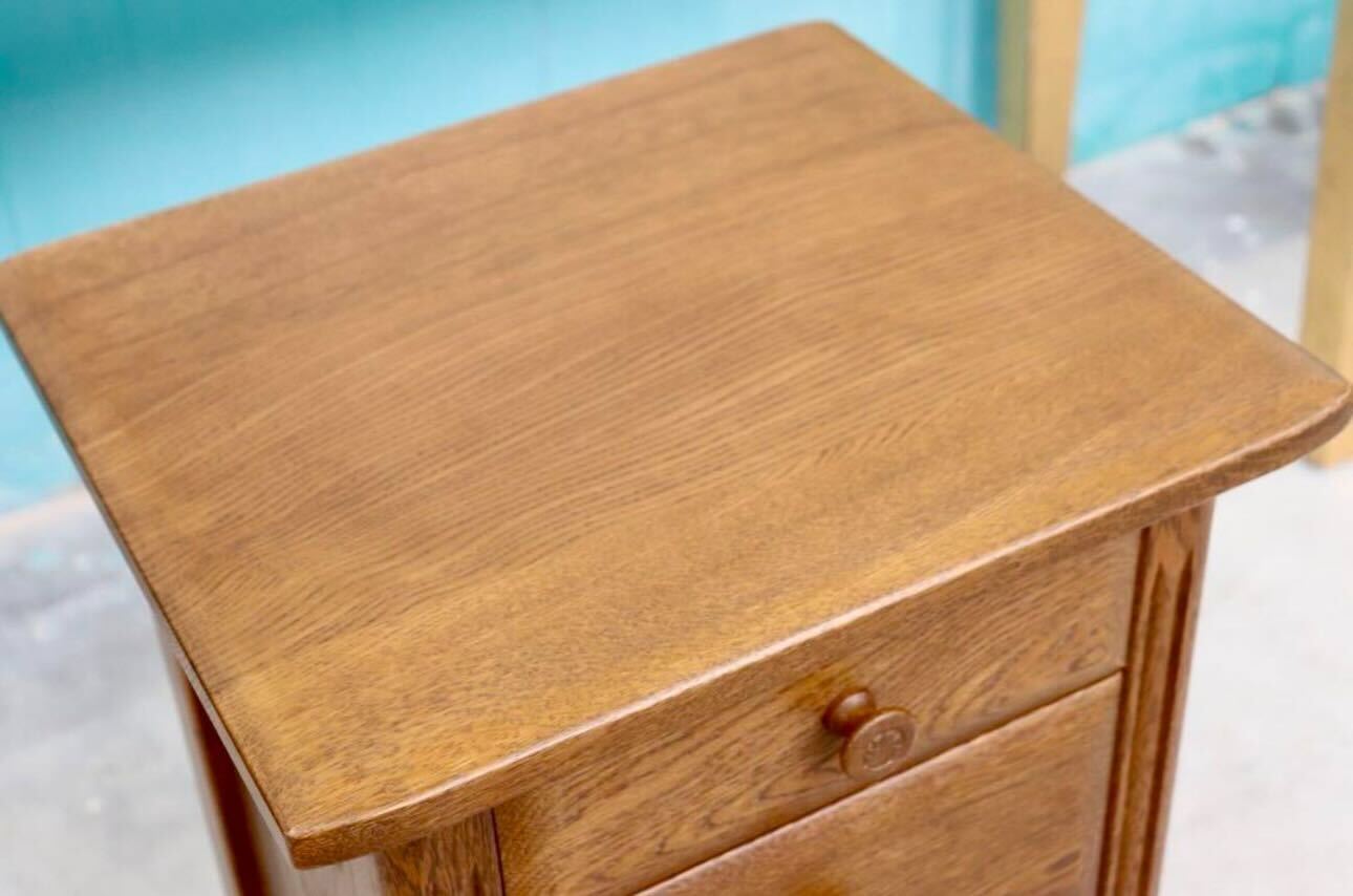 GMHS587○山室家具 ESPOIR エスポアール チェスト 旭川家具 レトロ カントリー オーク材 定価8.9万