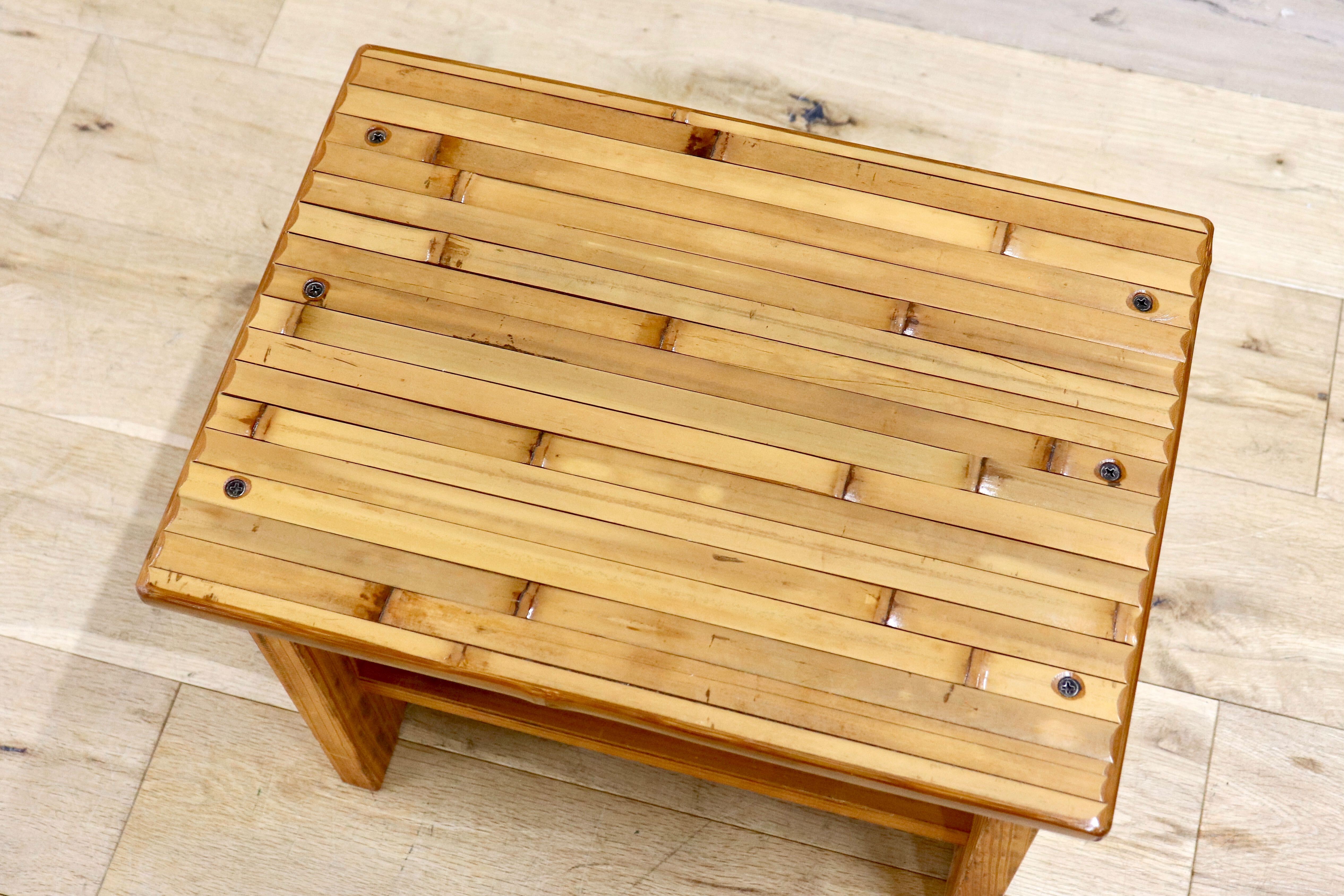 GMIK53B○梅里竹芸 Umezato Bamboo Craft 竹家具 スツール 椅子 踏み台 工芸品 バンブー 宮崎 高級 健康椅子 (コピー)