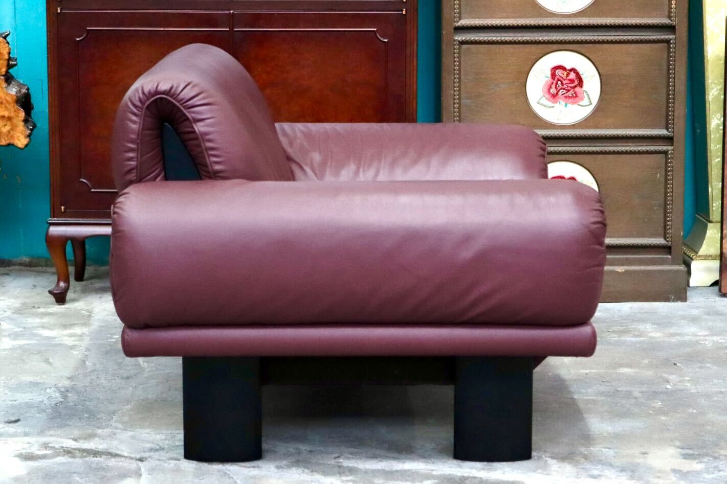 GMIS512B○モリシゲ / MORISHIGE シングルソファ 1人掛けソファ アームチェア 椅子 本革 IDC大塚家具 応接 モダン 国産家具