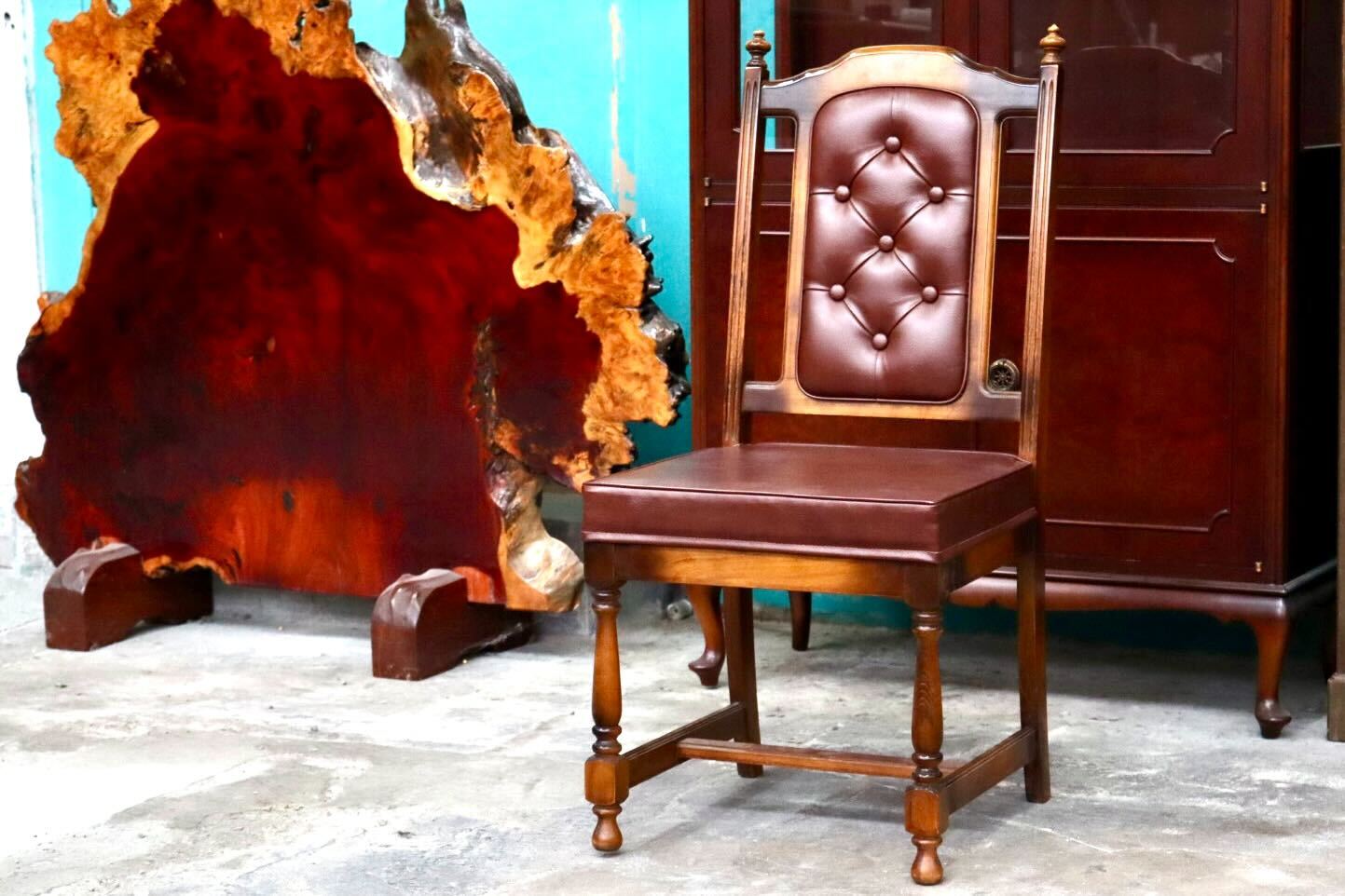 GMIS494A○karimoku / カリモク オールドカリモク ダイニングチェア アームレスチェア 椅子 ブナ材 レトロ クラシック ヴィンテージ