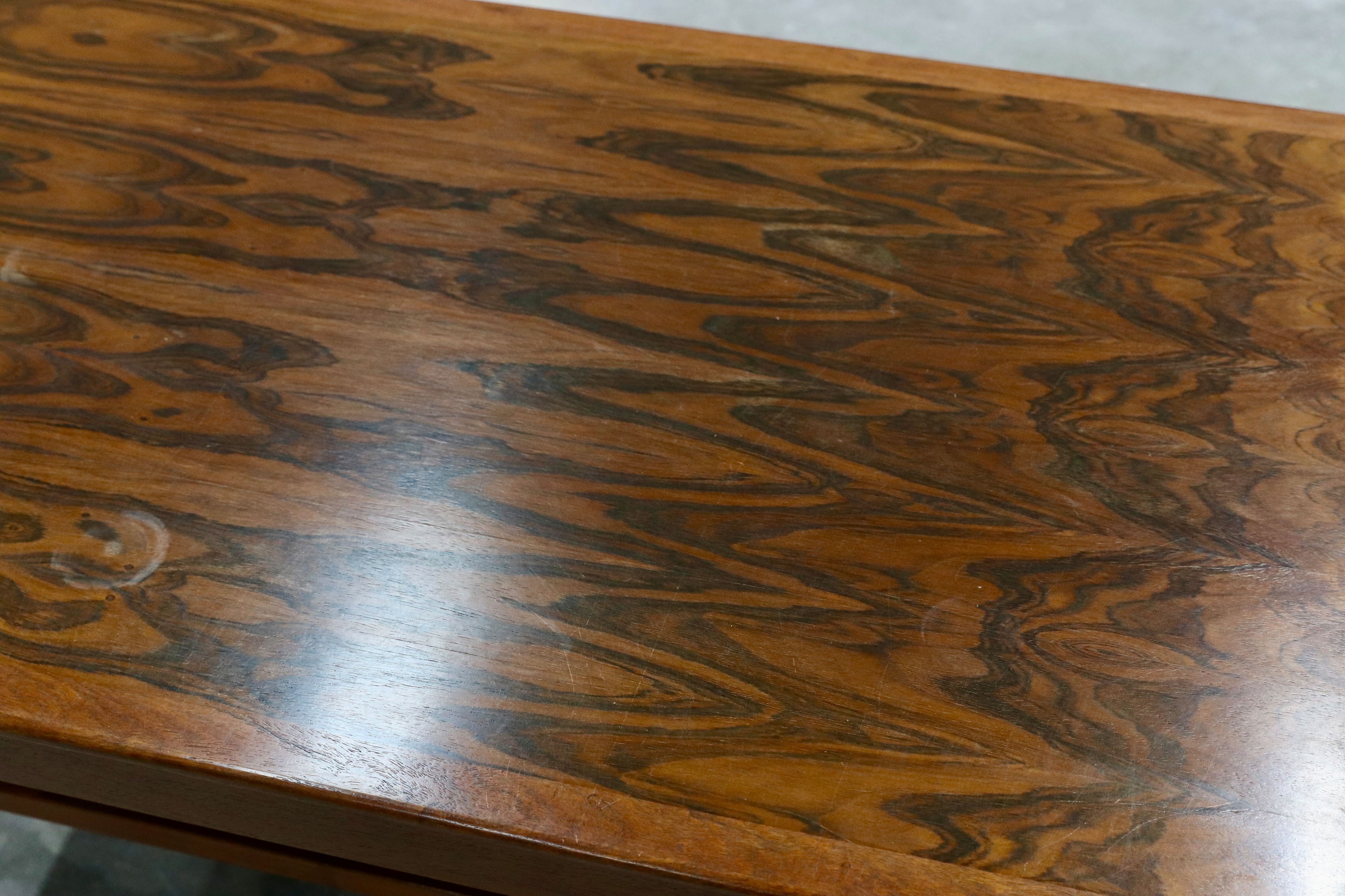 GMHH285○maruni / マルニ 国産 ヴィンテージ センターテーブル リビングテーブル 応接机 ローズウッド レトロ 和家具 稀少