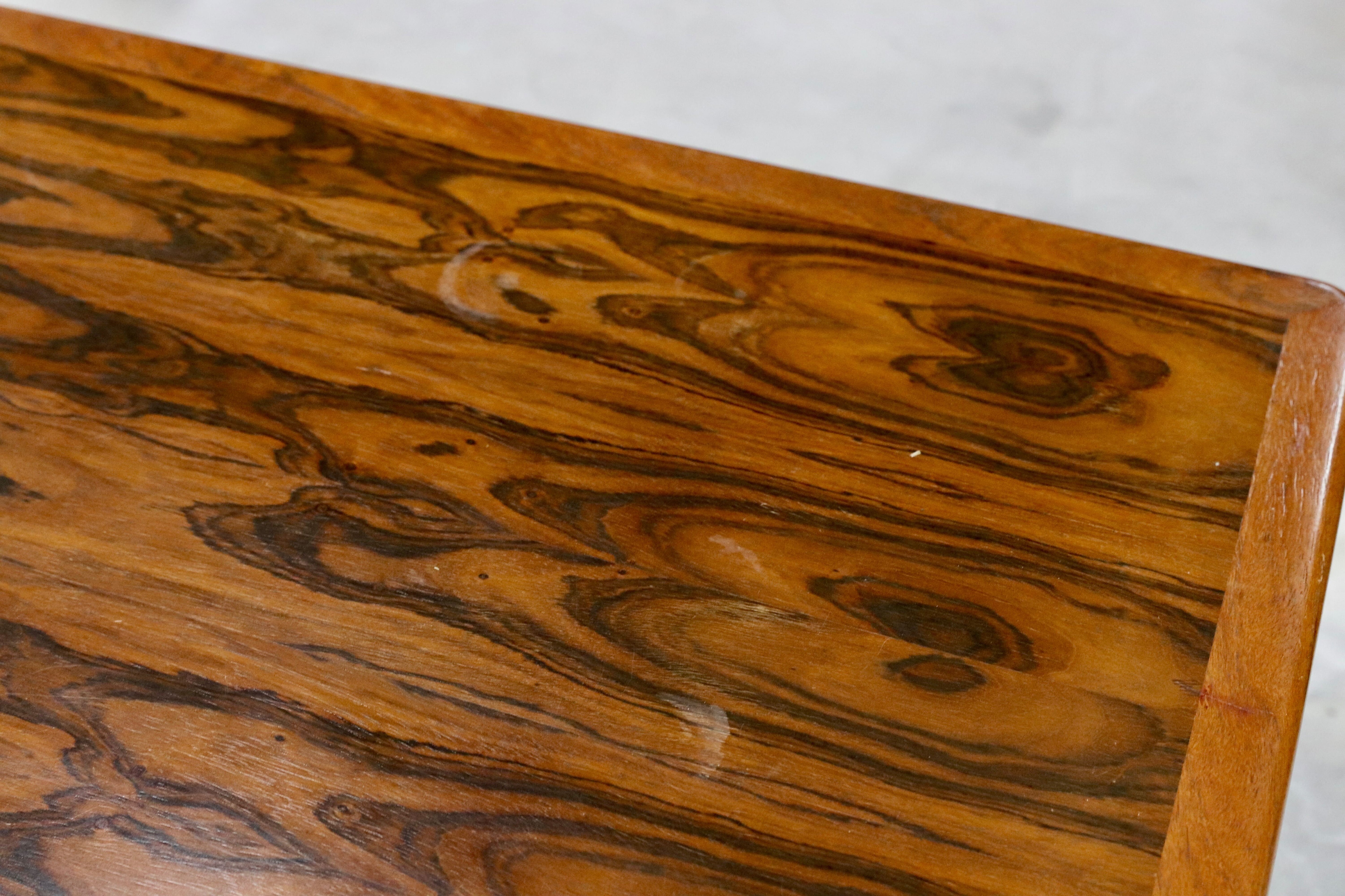 GMHH285○maruni / マルニ 国産 ヴィンテージ センターテーブル リビングテーブル 応接机 ローズウッド レトロ 和家具 稀少