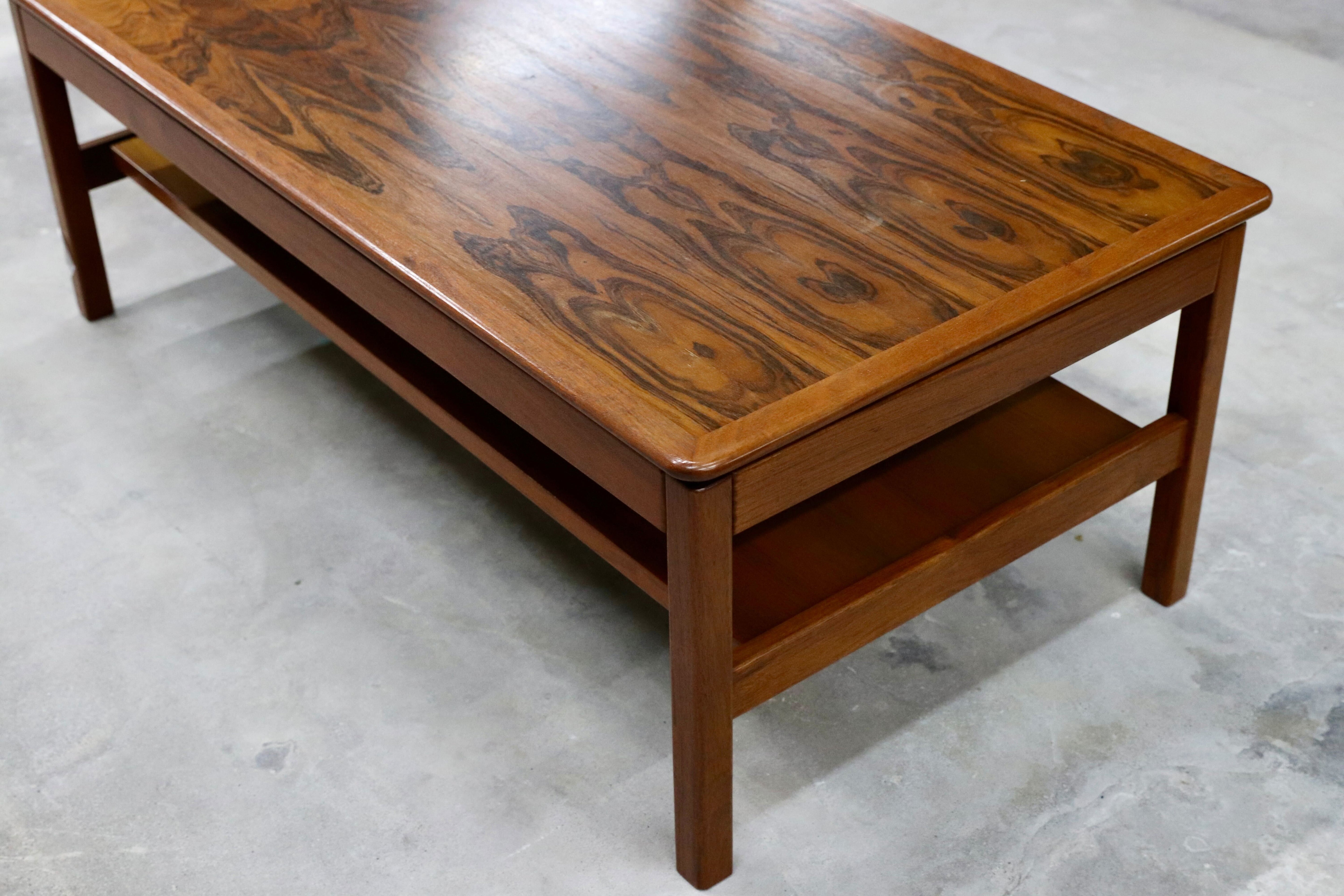 GMHH285○maruni / マルニ 国産 ヴィンテージ センターテーブル リビングテーブル 応接机 ローズウッド レトロ 和家具 稀少