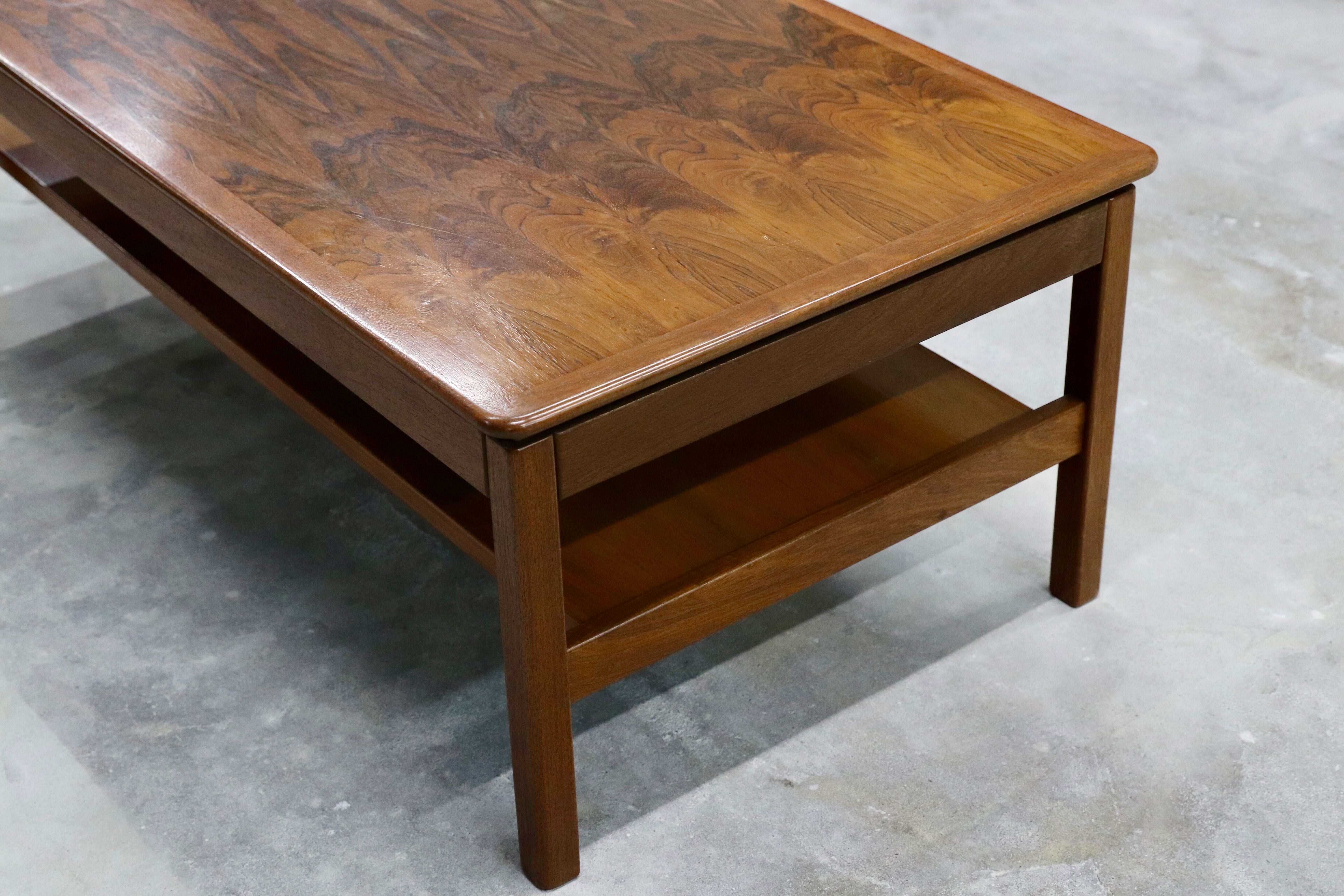 GMHH285○maruni / マルニ 国産 ヴィンテージ センターテーブル リビングテーブル 応接机 ローズウッド レトロ 和家具 稀少