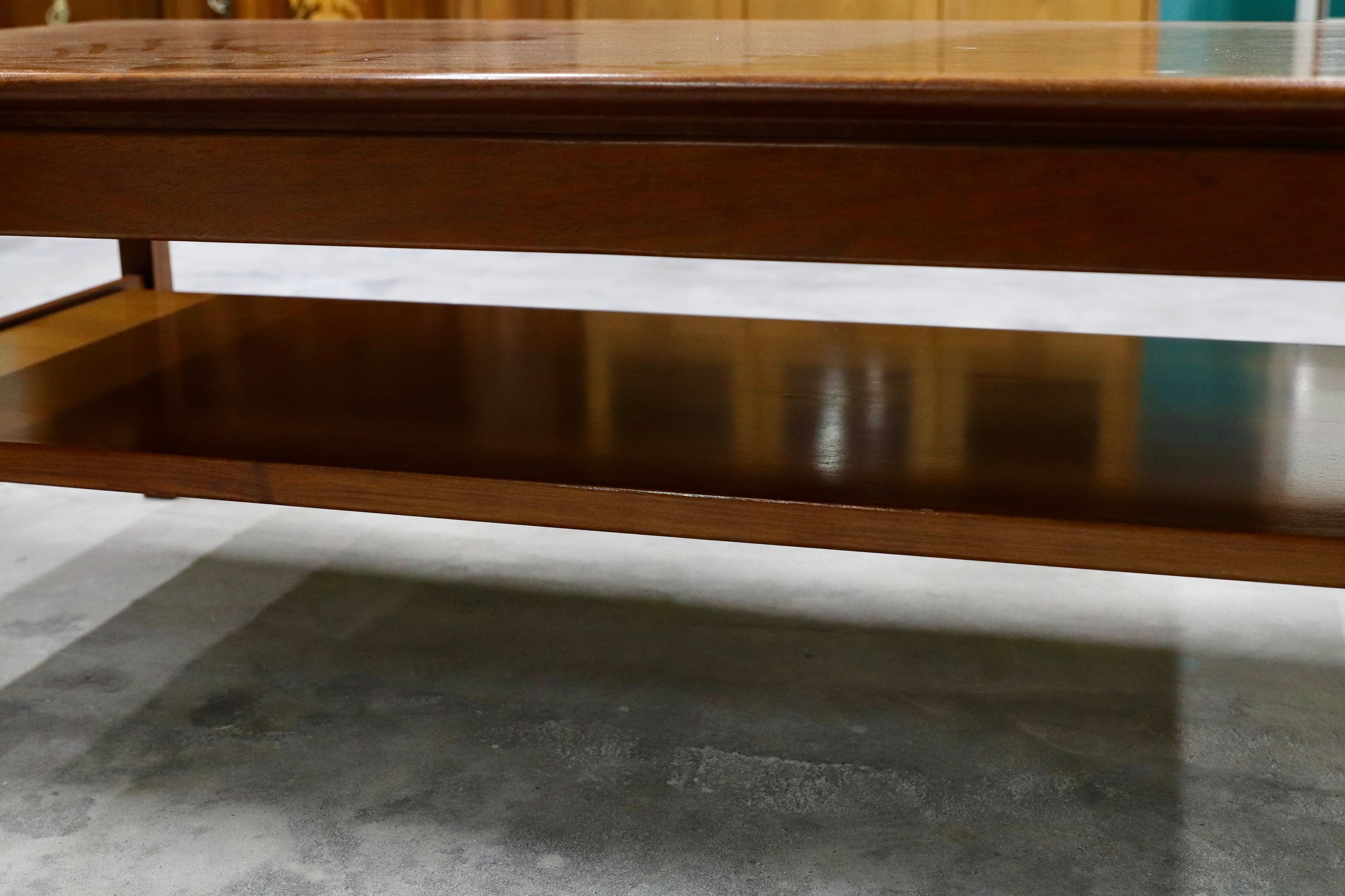 GMHH285○maruni / マルニ 国産 ヴィンテージ センターテーブル リビングテーブル 応接机 ローズウッド レトロ 和家具 稀少