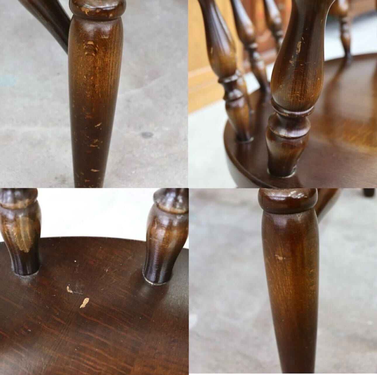 GMHS591C○飛騨産業 / HIDA キツツキ ウィンザーチェア ダイニングチェア 椅子 カントリー レトロ 無垢 国産家具