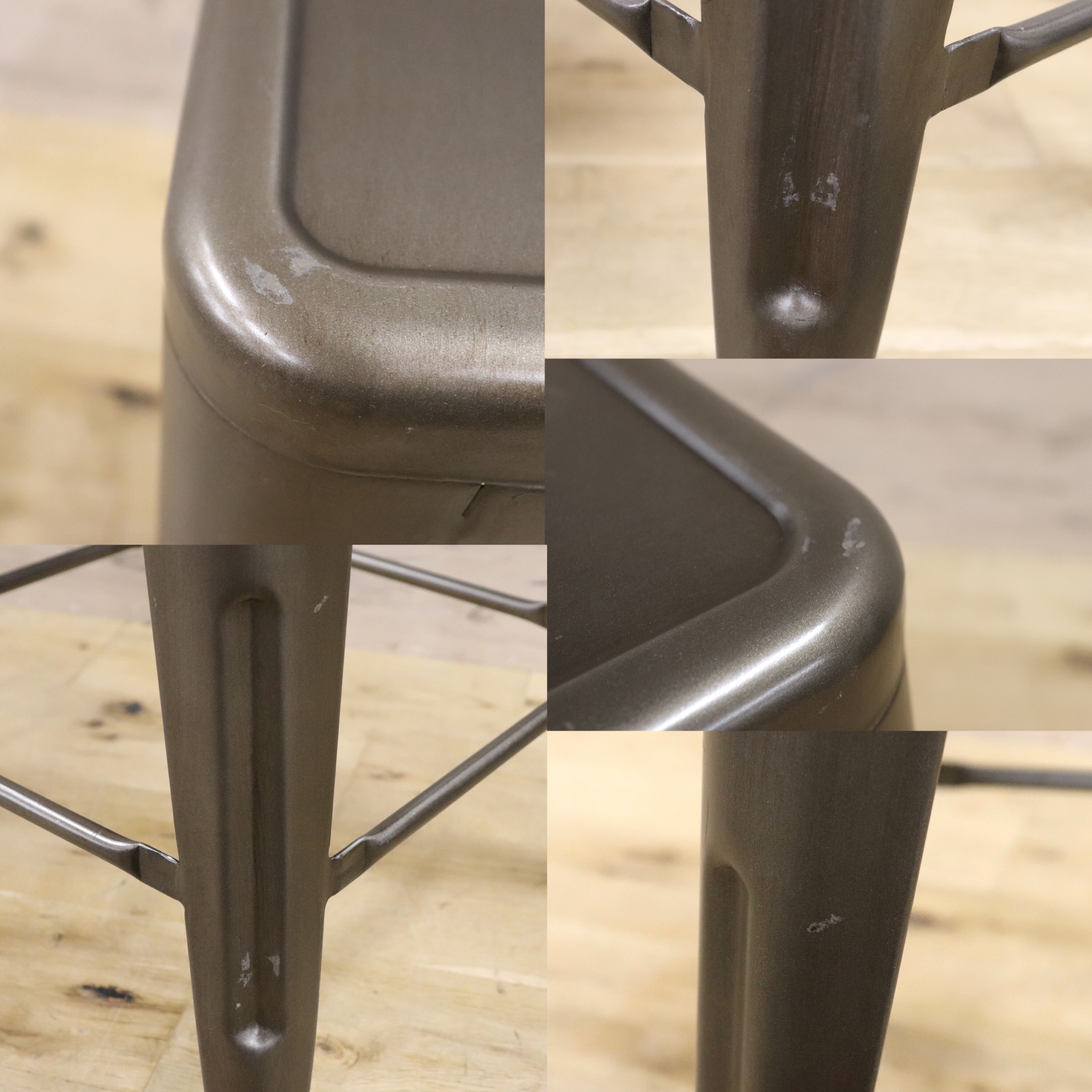 GMHN111B○Knot antiques / ノットアンティークス CRASH GATE クラッシュゲート ブリックチェア スツール 2脚セット スタッキング 関家具