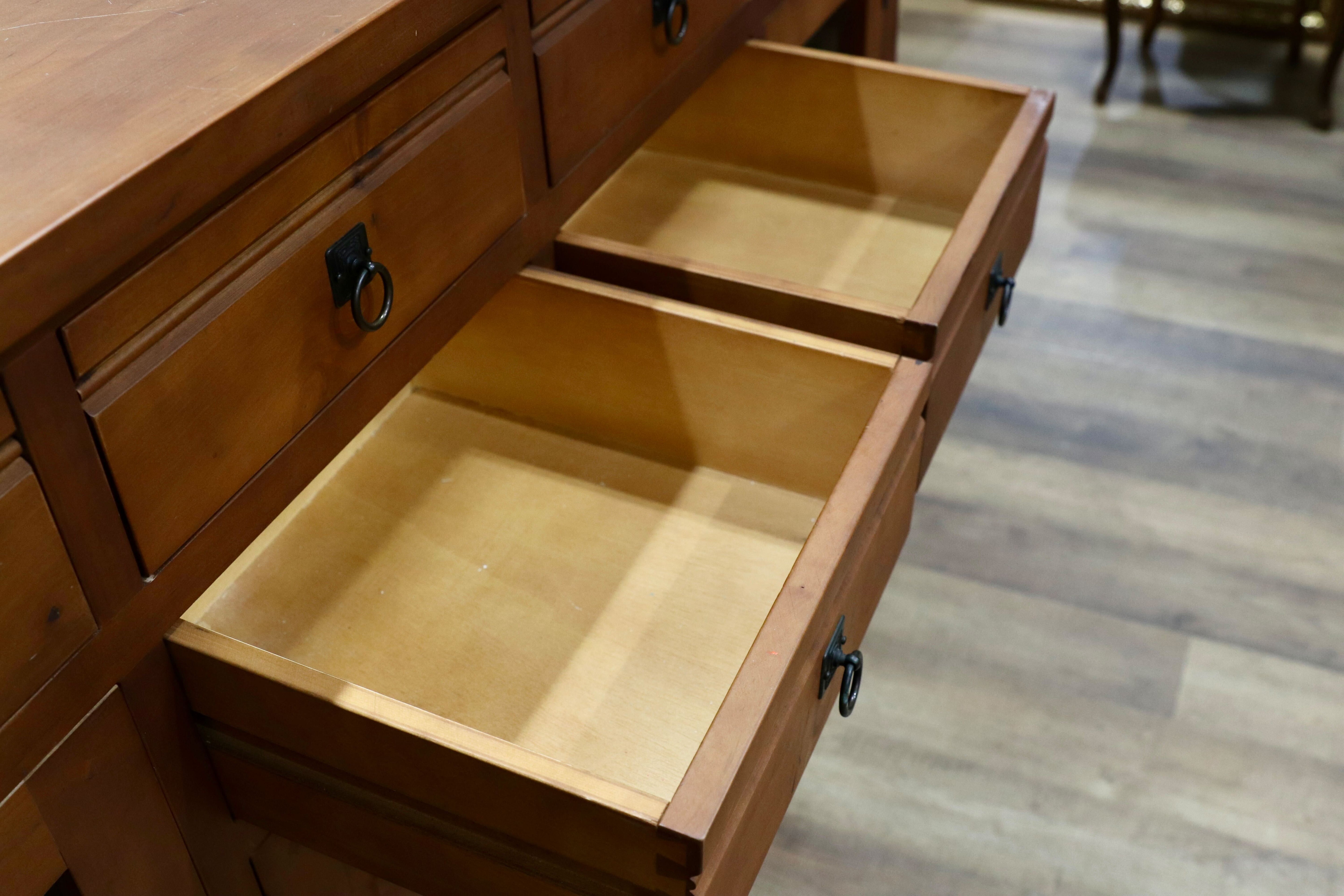 GMHK875○パイン材 カントリー オールド サイドボード リビングボード カウンター キャビネット 収納家具 店舗什器 検)アンファン