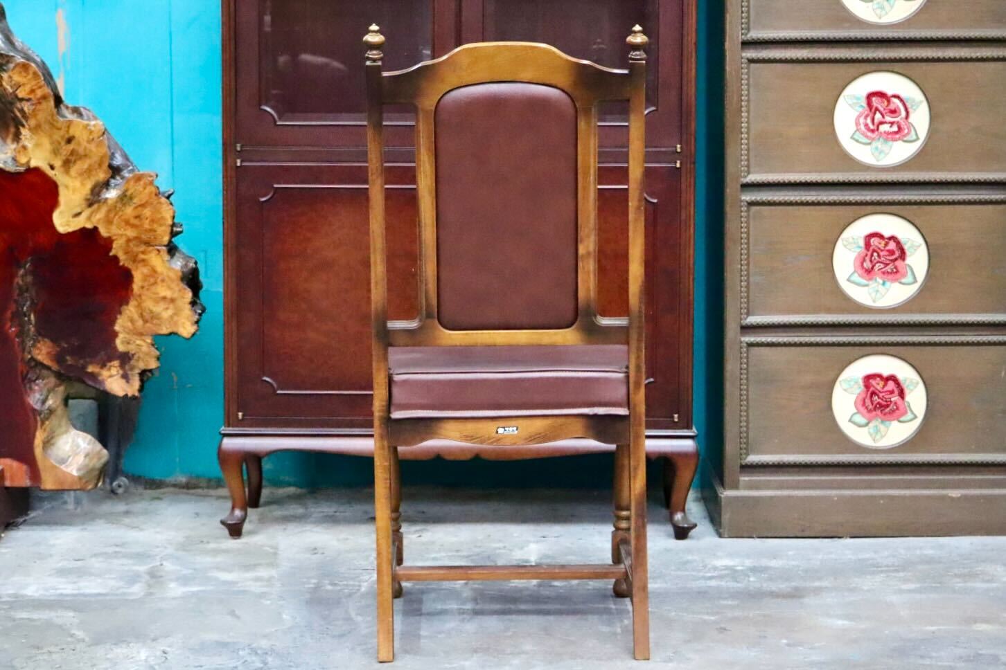 GMIS494B○karimoku / カリモク オールドカリモク ダイニングチェア アームレスチェア 椅子 ブナ材 レトロ クラシック ヴィンテージ