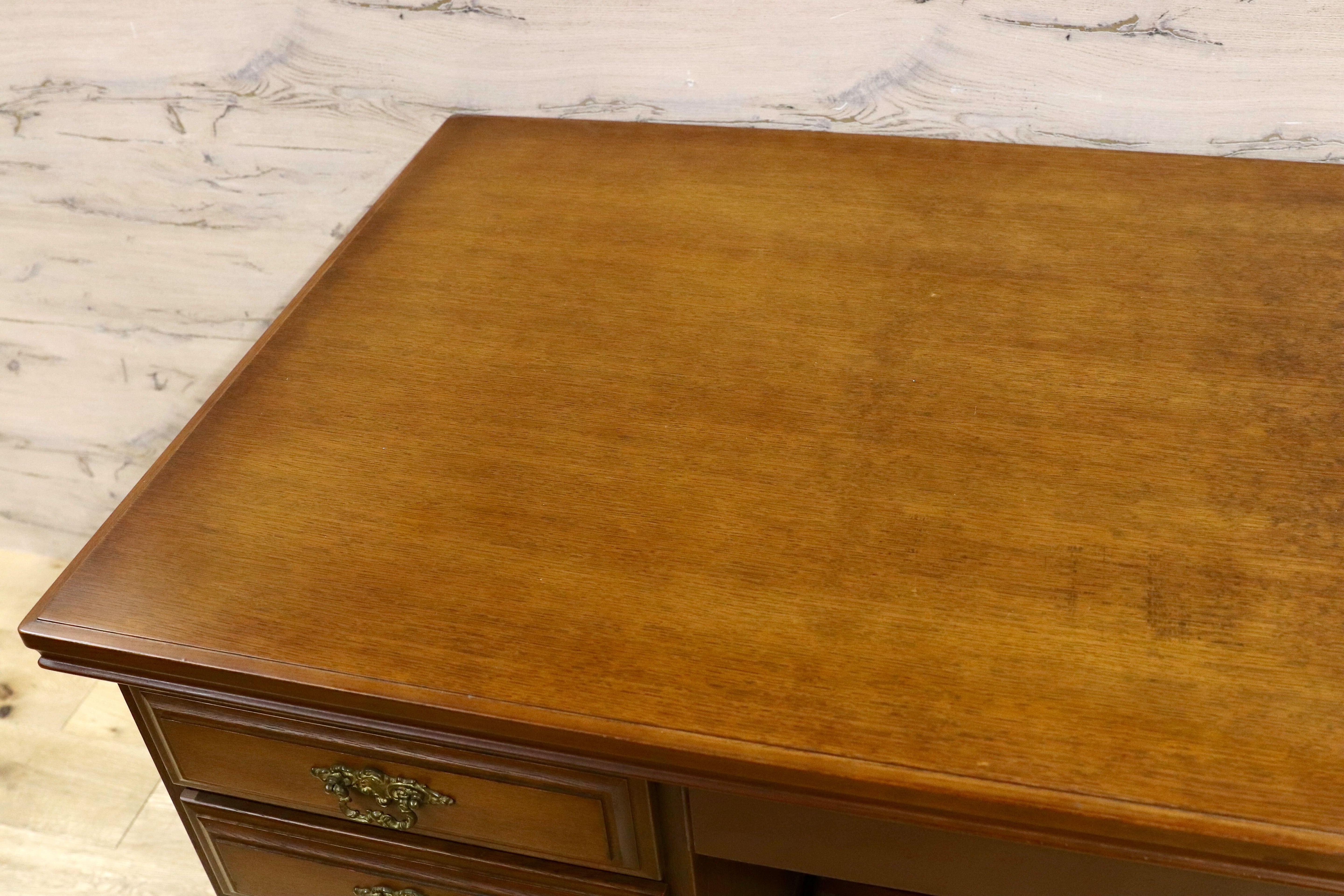 GMIH277B○karimoku / カリモク コロニアル 両袖机 書斎机 勉強机 学習デスク クラシック カントリー ヴィンテージ 国産家具 レトロ