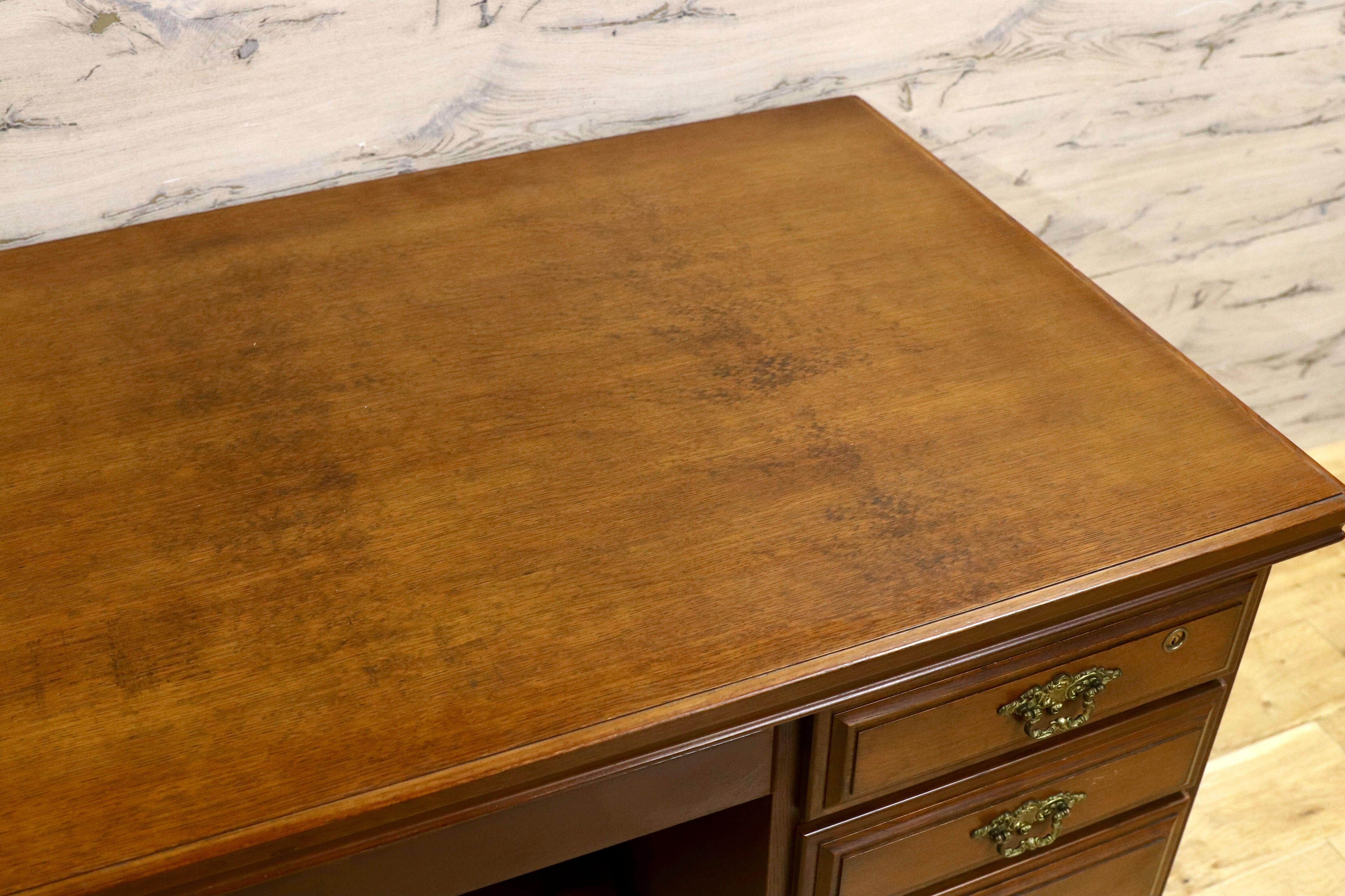 GMIH277B○karimoku / カリモク コロニアル 両袖机 書斎机 勉強机 学習デスク クラシック カントリー ヴィンテージ 国産家具 レトロ