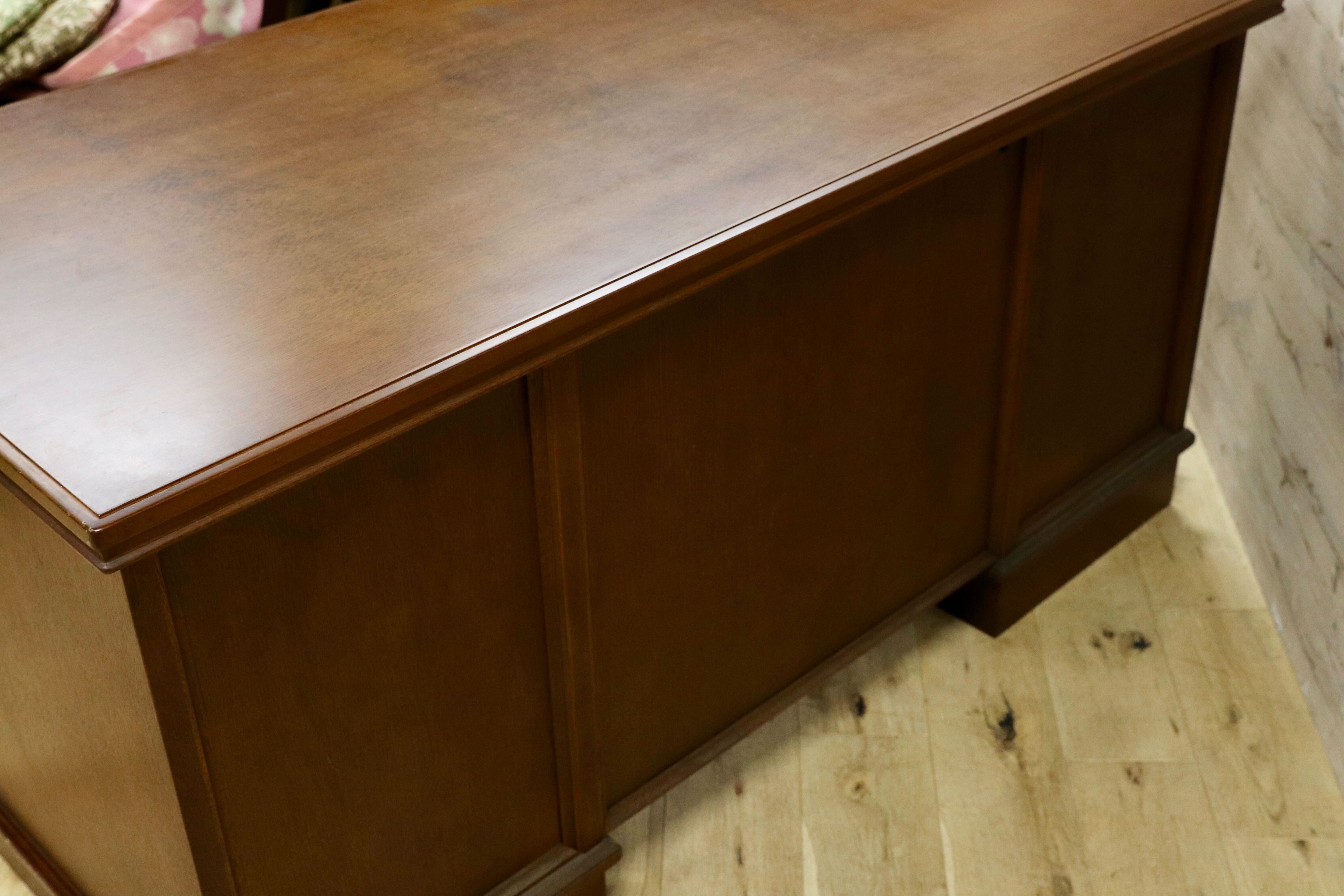 GMIH277B○karimoku / カリモク コロニアル 両袖机 書斎机 勉強机 学習デスク クラシック カントリー ヴィンテージ 国産家具 レトロ