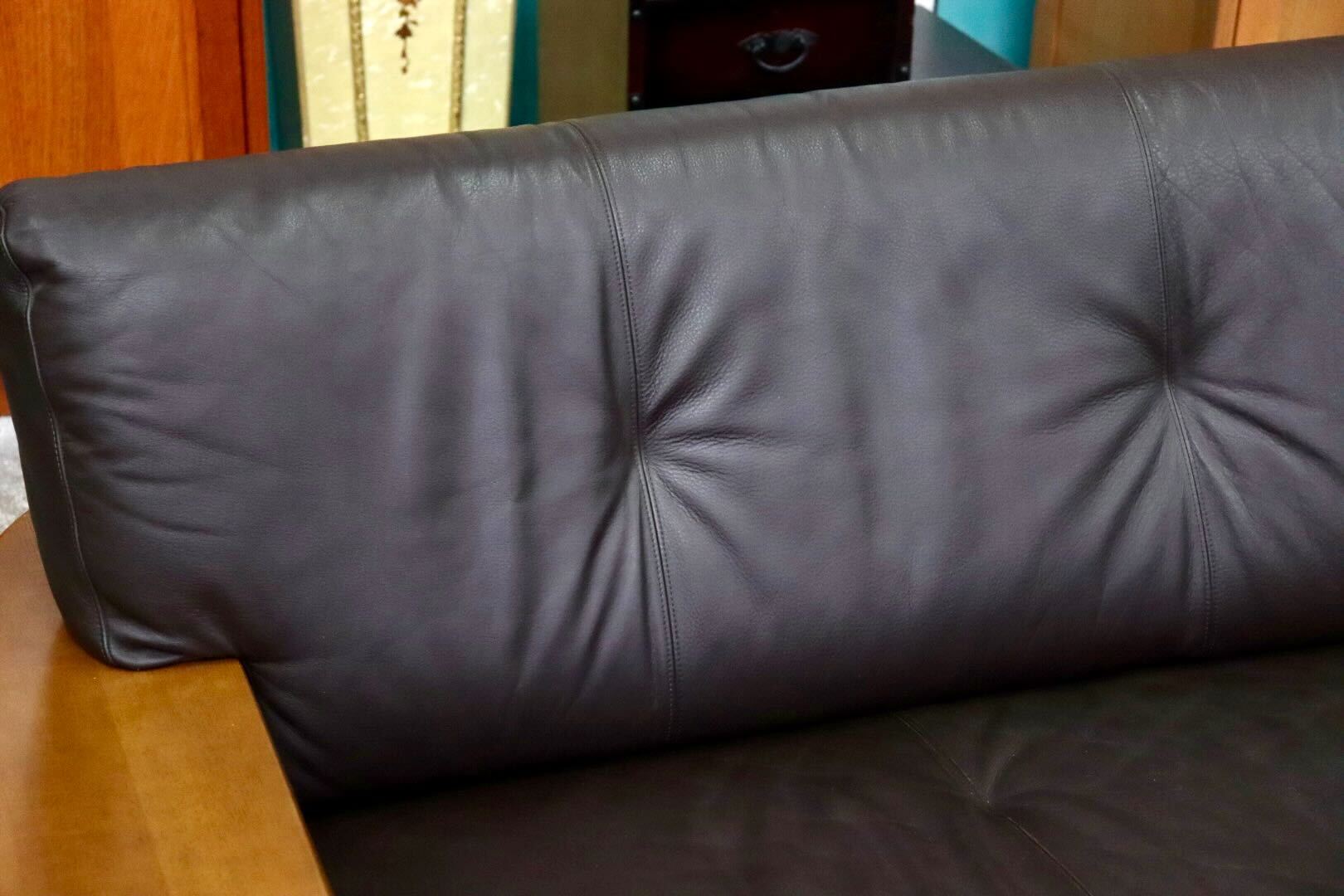 GMIK557B○karimoku / カリモク ZU4023 3人掛けソファ トリプルソファ 長椅子 本革 応接 モダン 国産家具