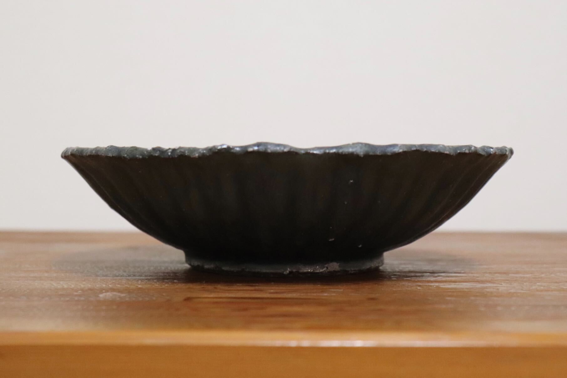 GMIO454B○千代市陶房 清水万佐年 丹波焼 皿 陶器 丹波篠山 伝統工芸 未使用