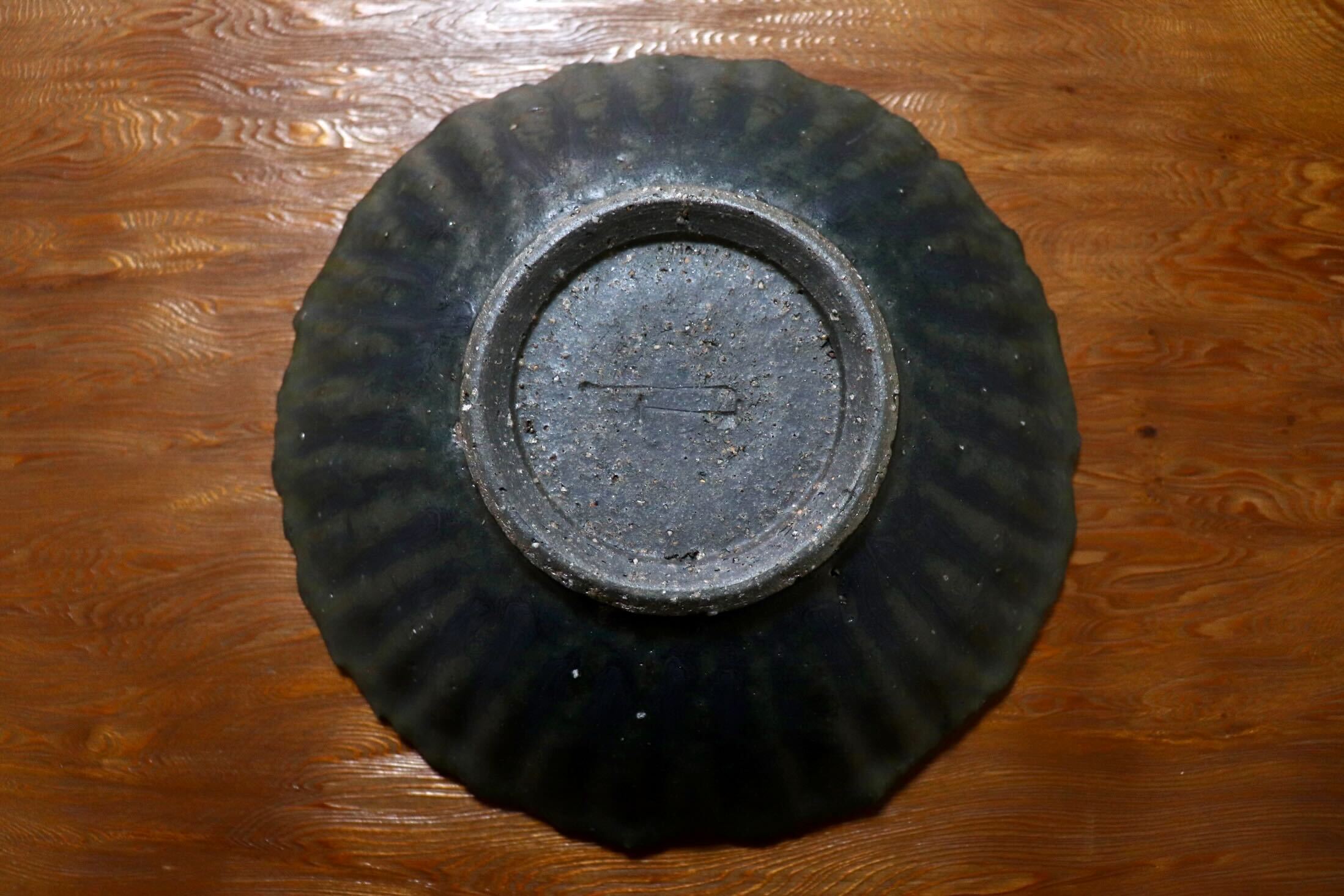 GMIO454B○千代市陶房 清水万佐年 丹波焼 皿 陶器 丹波篠山 伝統工芸 未使用