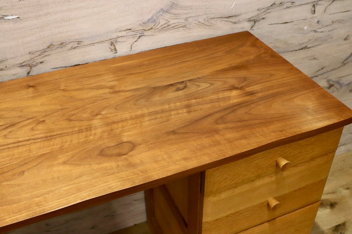 GMJK416○TAKAYAMA WOOD WORKS / 高山ウッドワークス 片袖デスク 書斎机 ウォールナット オーク材 飛騨家具 検)柏木工 日進木工 アクタス