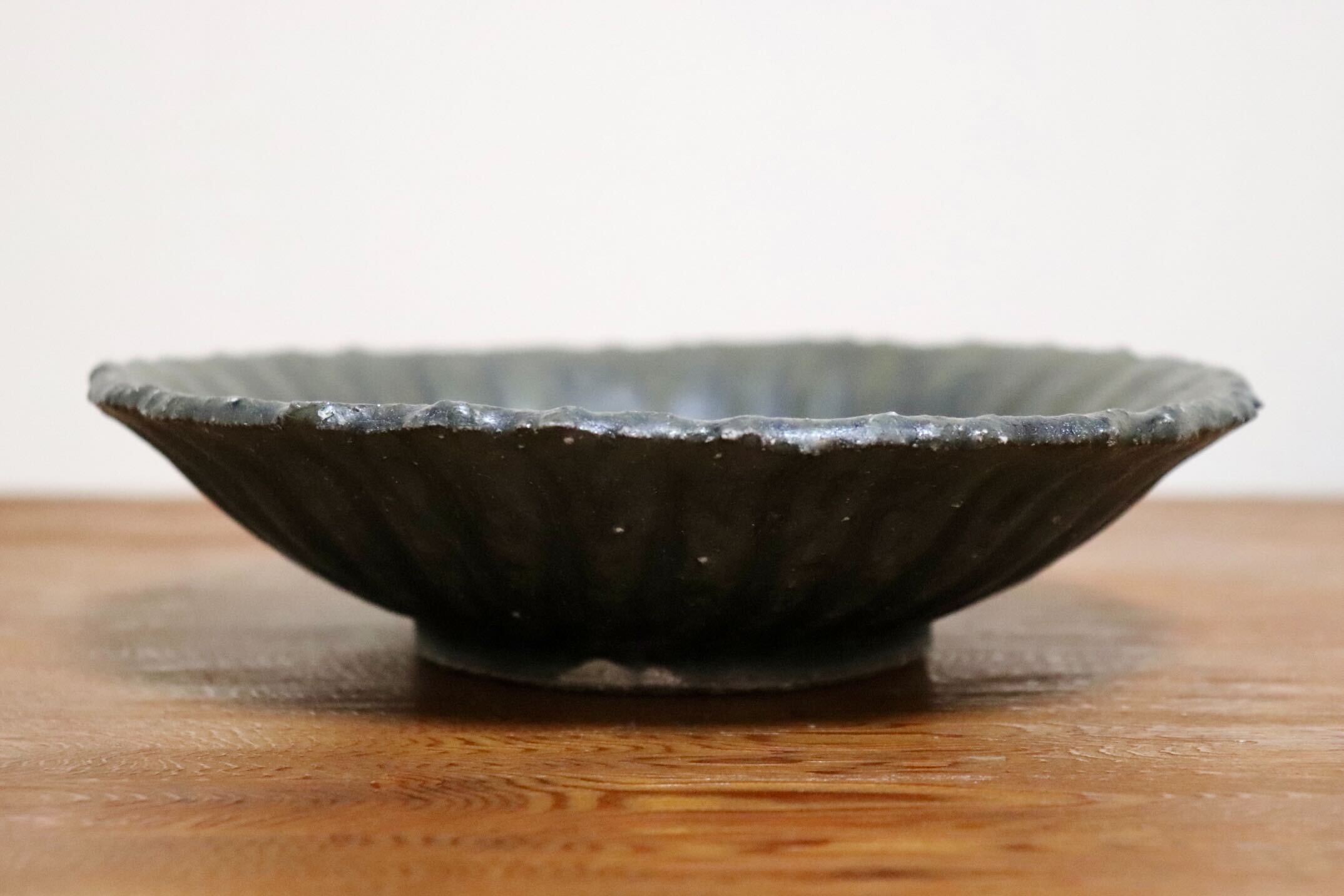 GMIO454C○千代市陶房 清水万佐年 丹波焼 皿 陶器 丹波篠山 伝統工芸 未使用