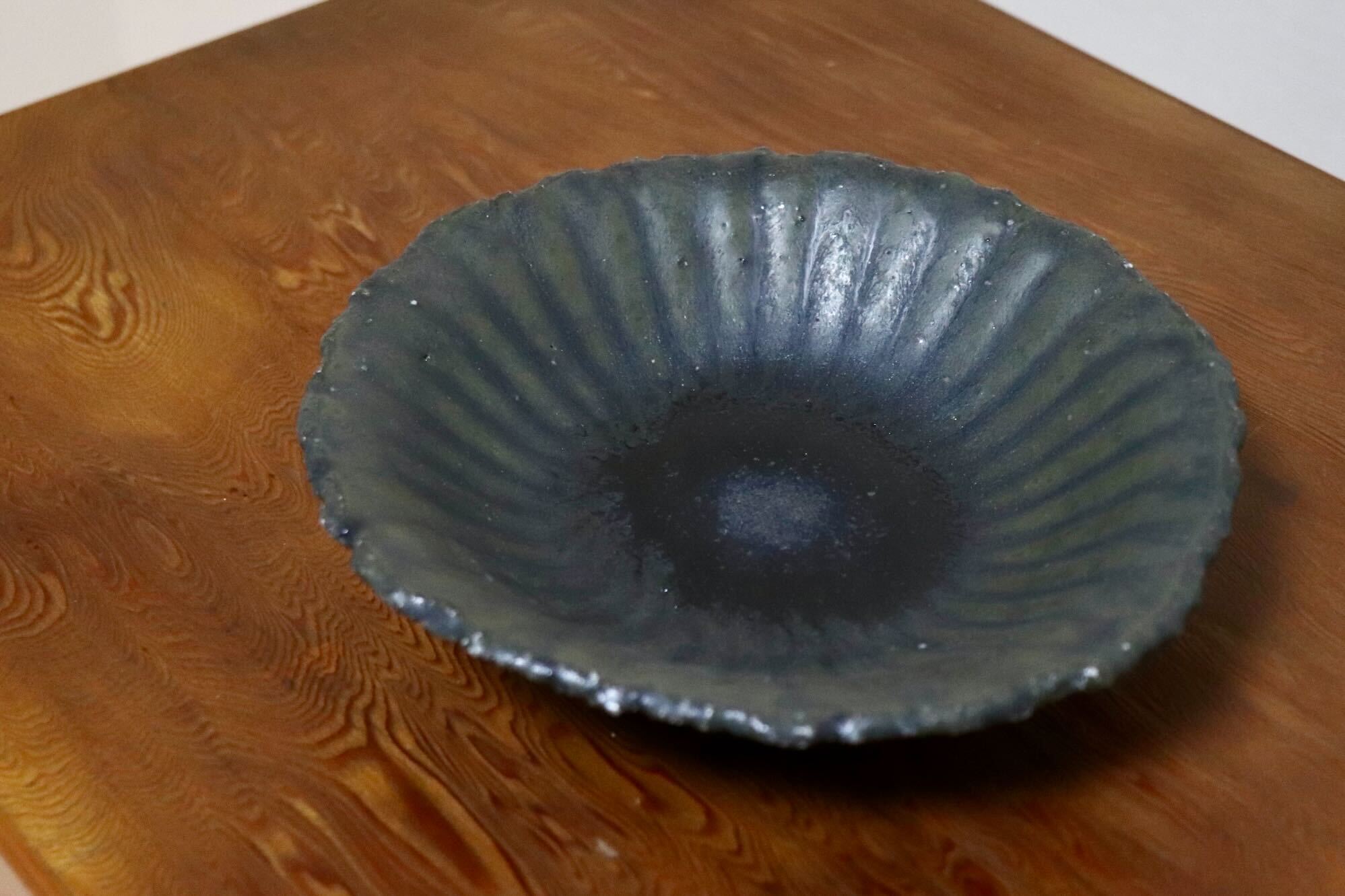 GMIO454D○千代市陶房 清水万佐年 丹波焼 皿 陶器 丹波篠山 伝統工芸 未使用