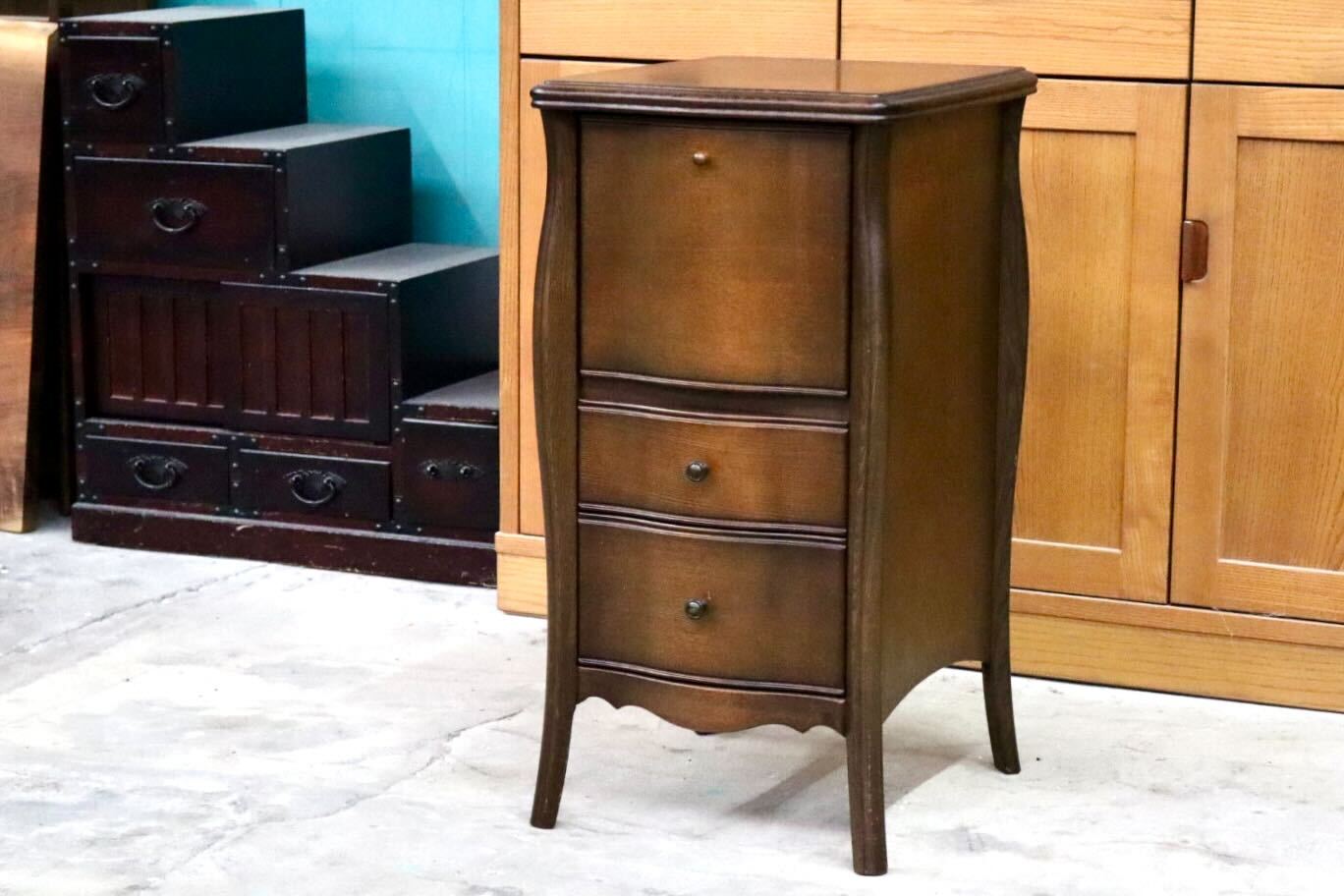 GMIS515A○松永工房 Continue カンティーニュ ミレーヌ チェスト ハイチェスト 花台 電話台 引き出し クラシック エレガント