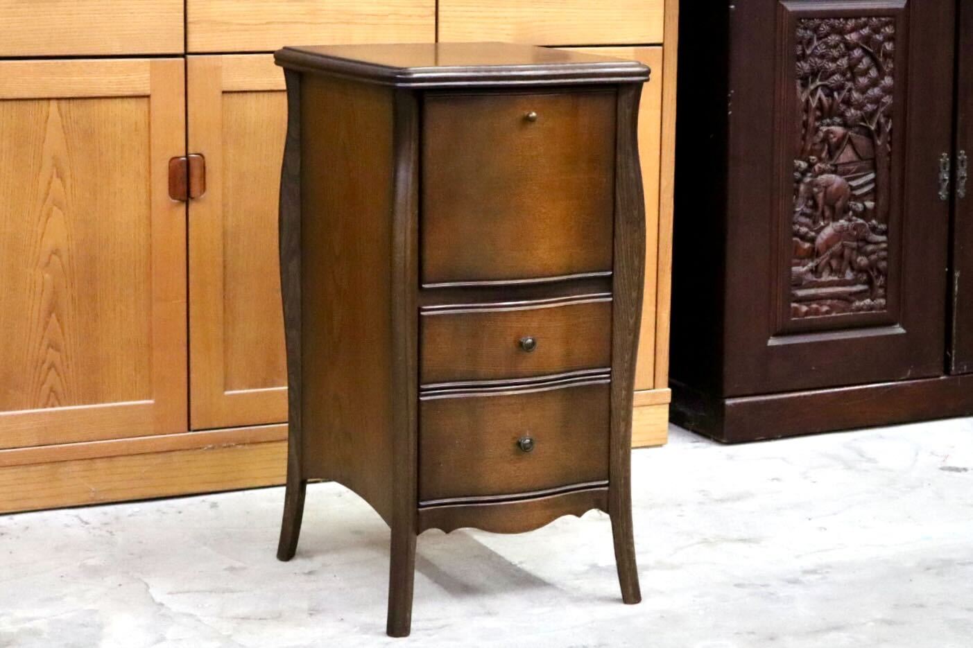 GMIS515A○松永工房 Continue カンティーニュ ミレーヌ チェスト ハイチェスト 花台 電話台 引き出し クラシック エレガント