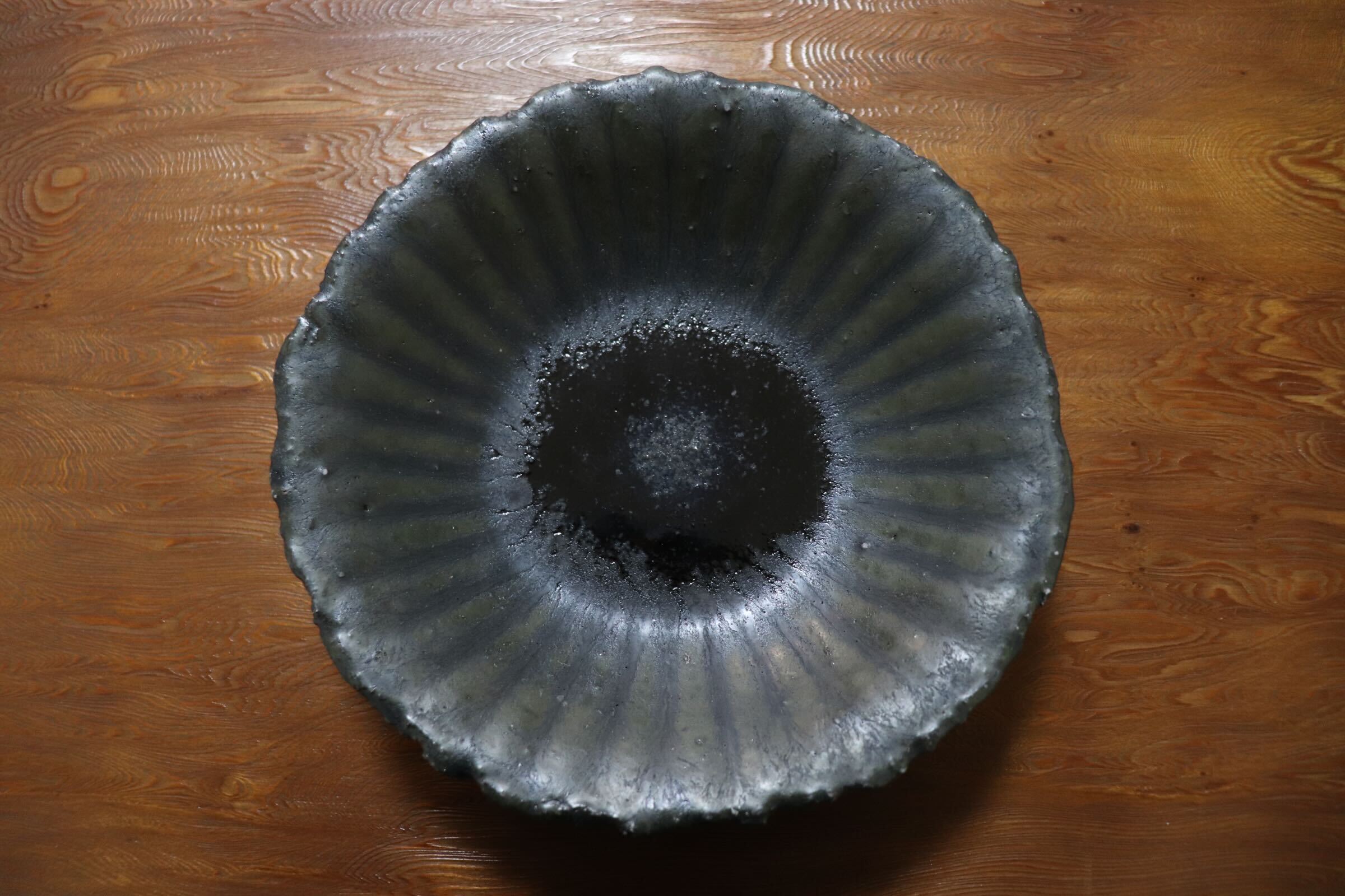 GMIO454D○千代市陶房 清水万佐年 丹波焼 皿 陶器 丹波篠山 伝統工芸 未使用