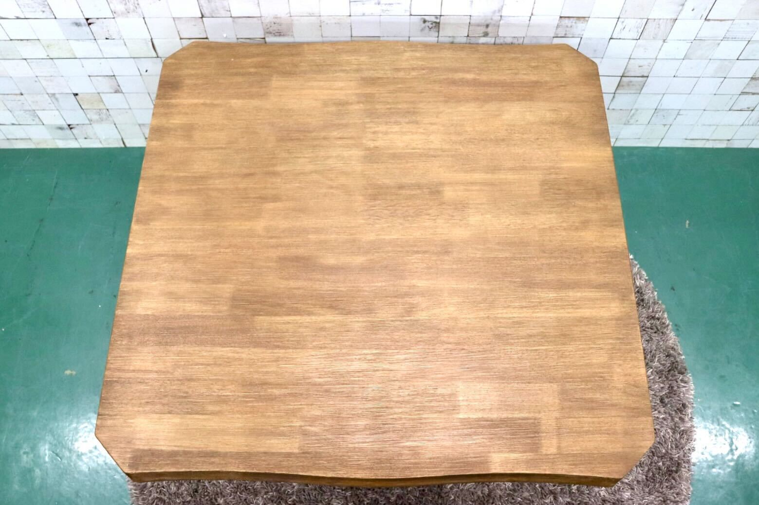 GMFK833○ミキモク / MIKIMOKU 雅 ダイニングテーブル 食卓テーブル 作業台 テーブル 机 ラバーウッド 浮造り仕上げ 定価約8.7万