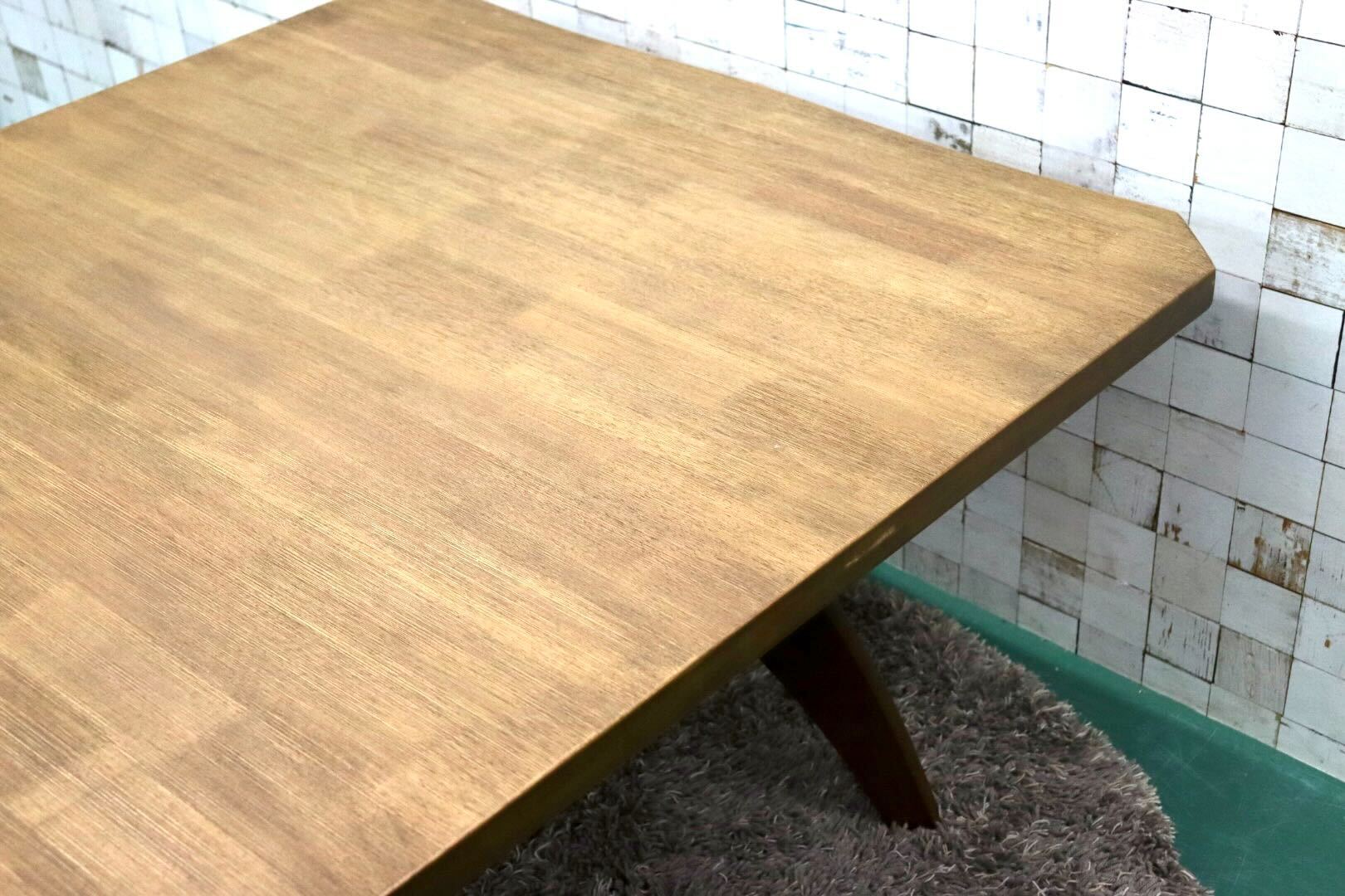 GMFK833○ミキモク / MIKIMOKU 雅 ダイニングテーブル 食卓テーブル 作業台 テーブル 机 ラバーウッド 浮造り仕上げ 定価約8.7万