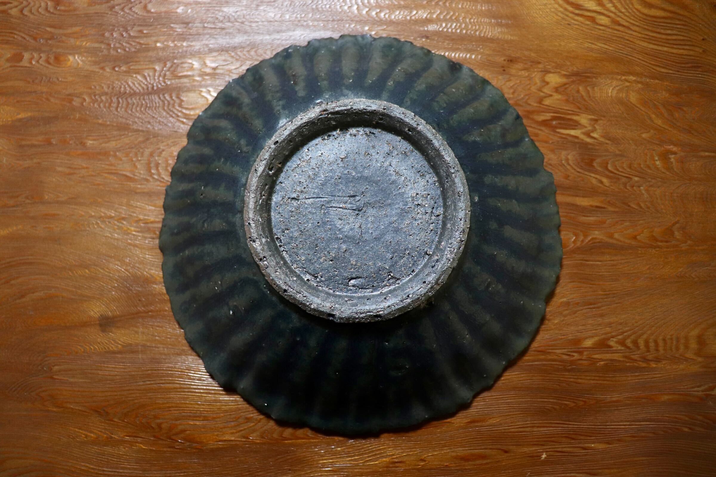 GMIO454E○千代市陶房 清水万佐年 丹波焼 皿 陶器 丹波篠山 伝統工芸 未使用