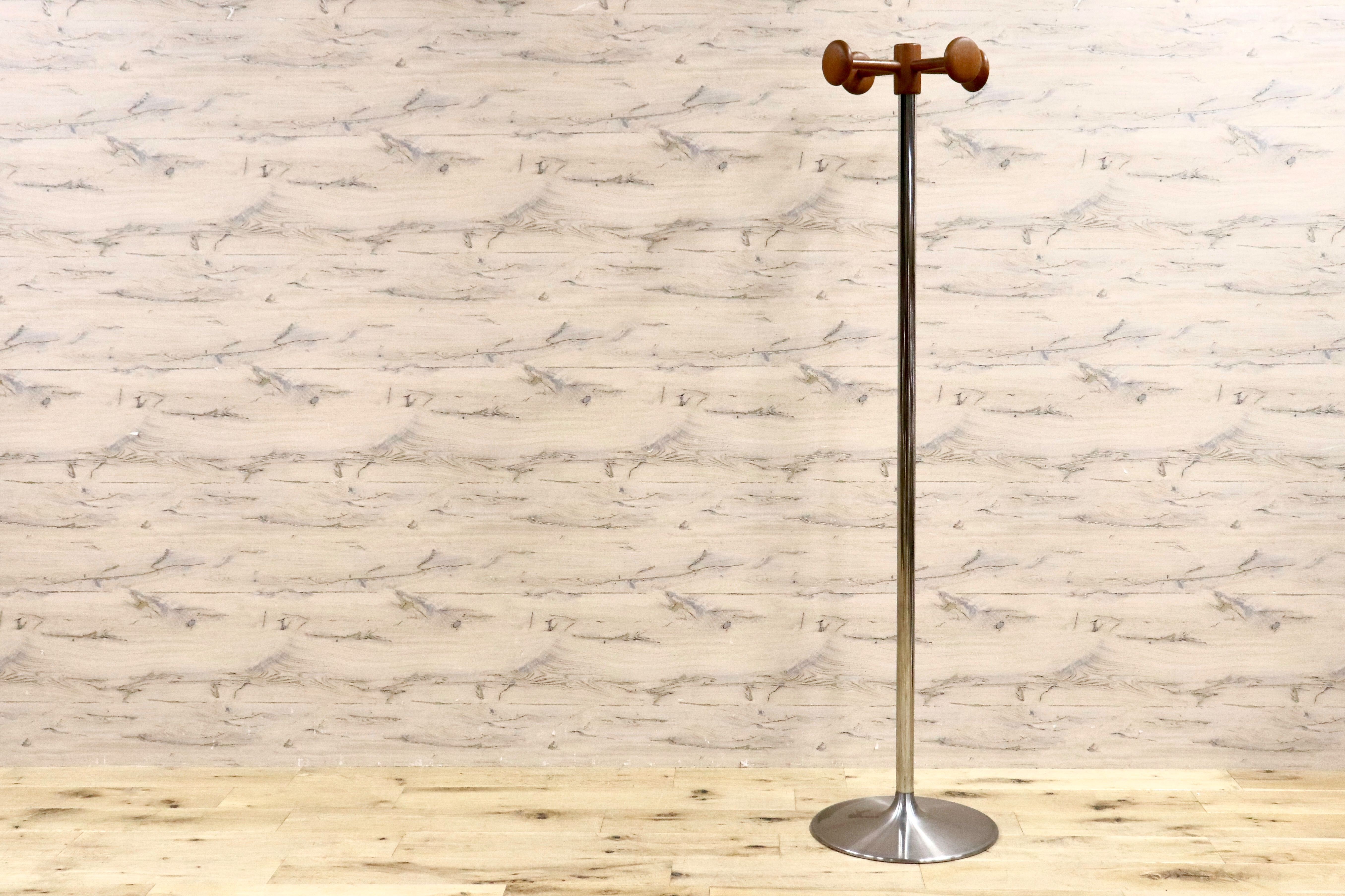 GMHS509○ポールハンガー コートハンガー ハンガーラック 帽子かけ ヴィンテージ レトロ 北欧スタイル モダン チーク材