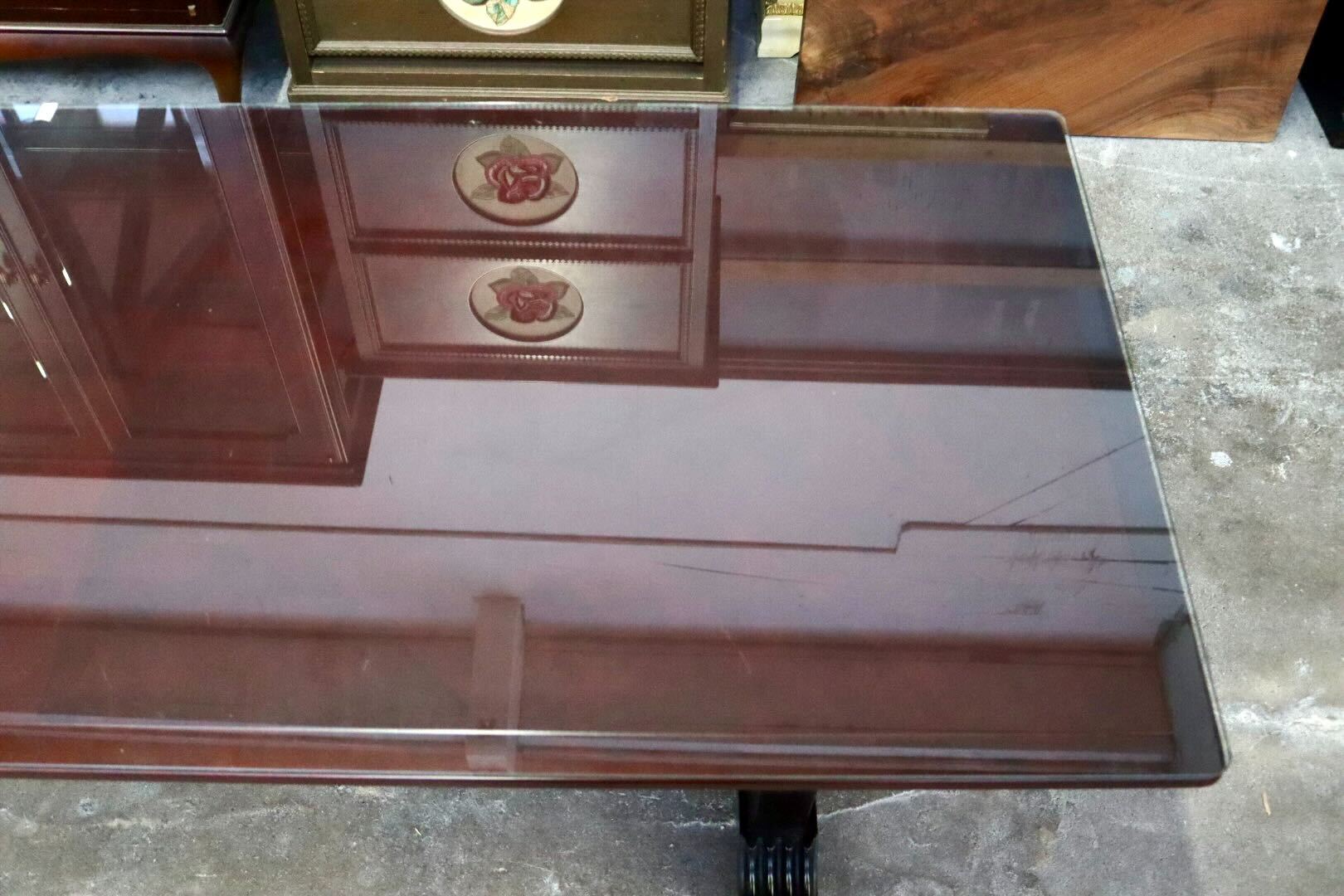 GMHK438○モリシゲ / MORISHIGE センターテーブル リビングテーブル ローテーブル 座卓 机 木製 ガラス 応接 レトロ ヴィンテージ